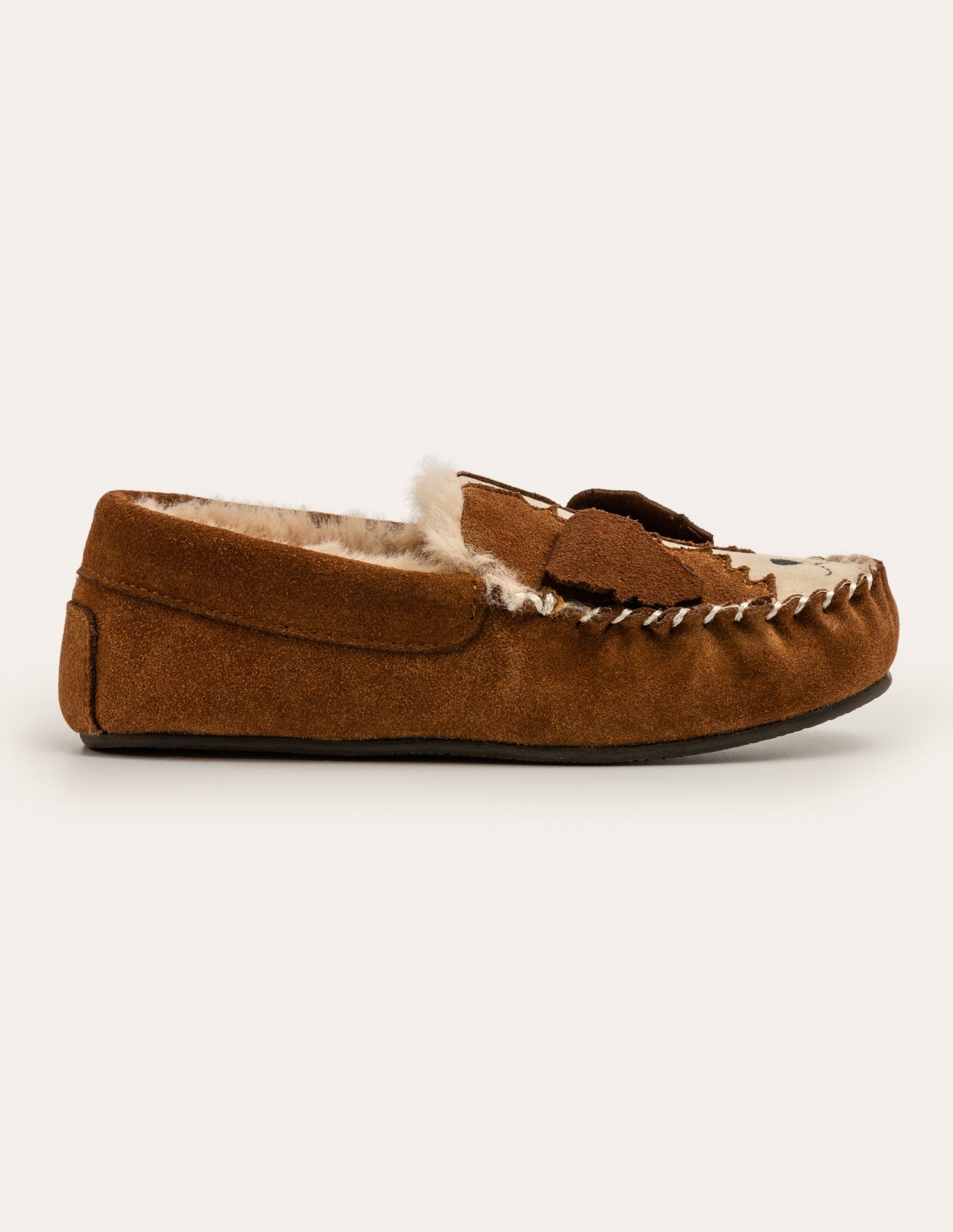 Suede Slippers-Tan Brown-3