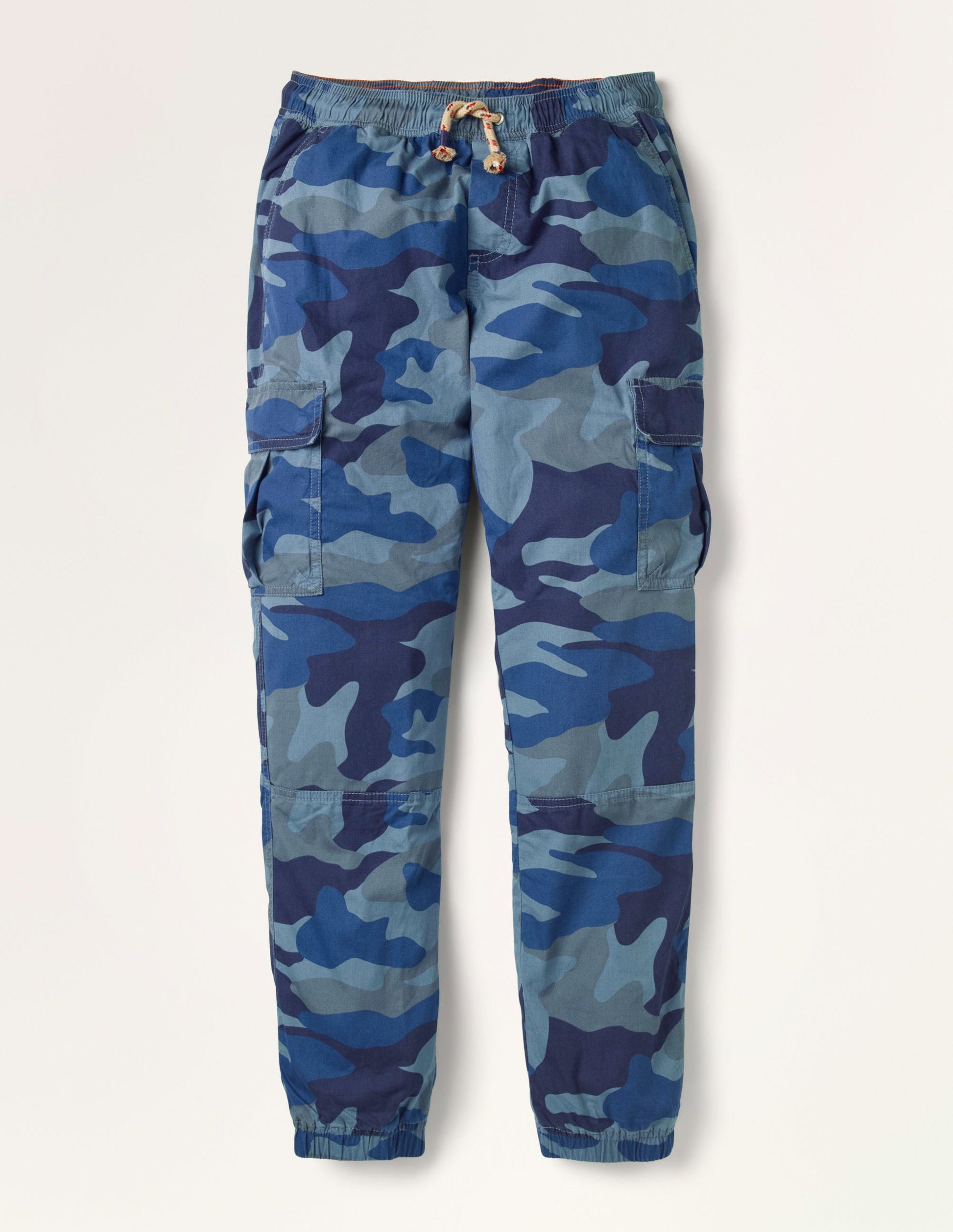 Lined Utility Cargo Pants-College Navy Camouflage-1