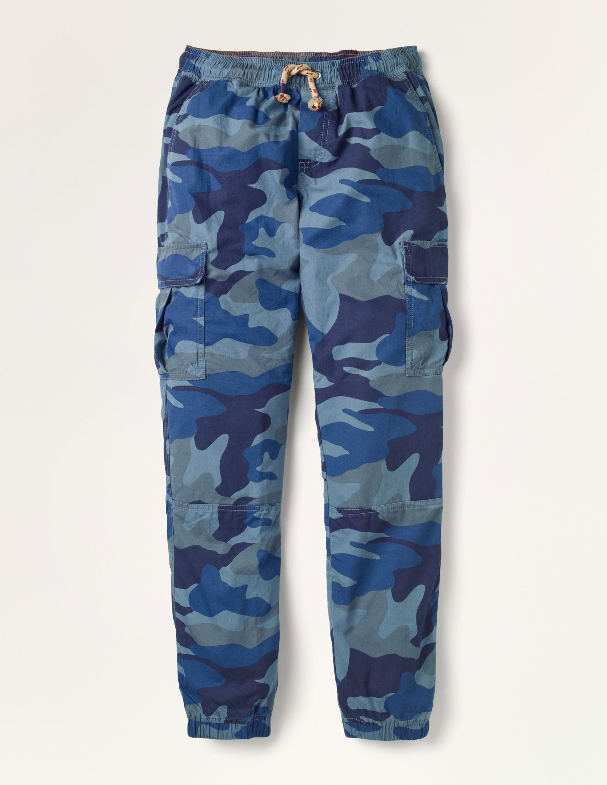 Lined Utility Cargo Pants-College Navy Camouflage - Image 1