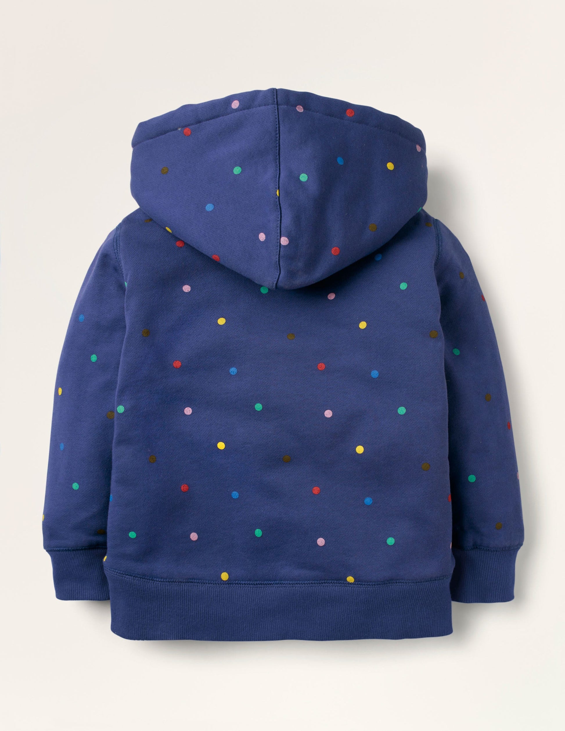 Shaggy-lined Hoodie-Starboard Blue Multi Spot-2