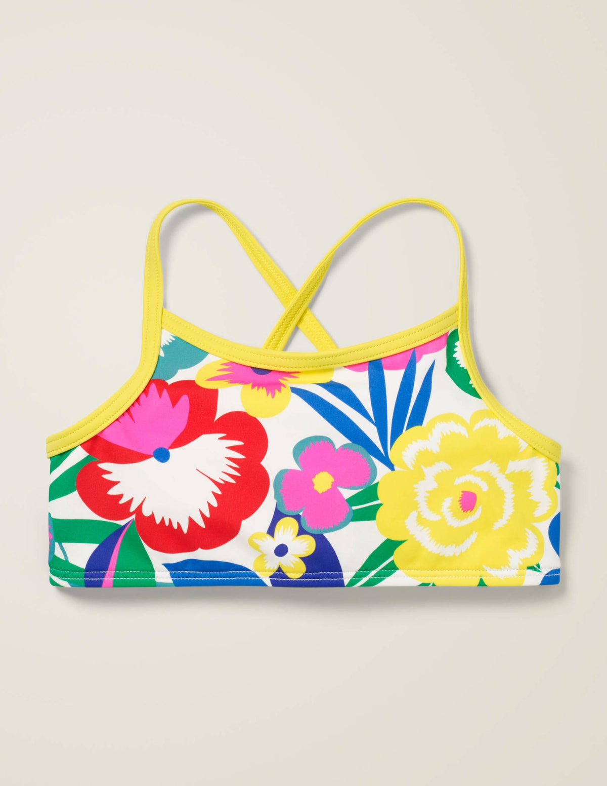 Patterned Bikini Top-Multi Tropical Bloom-1