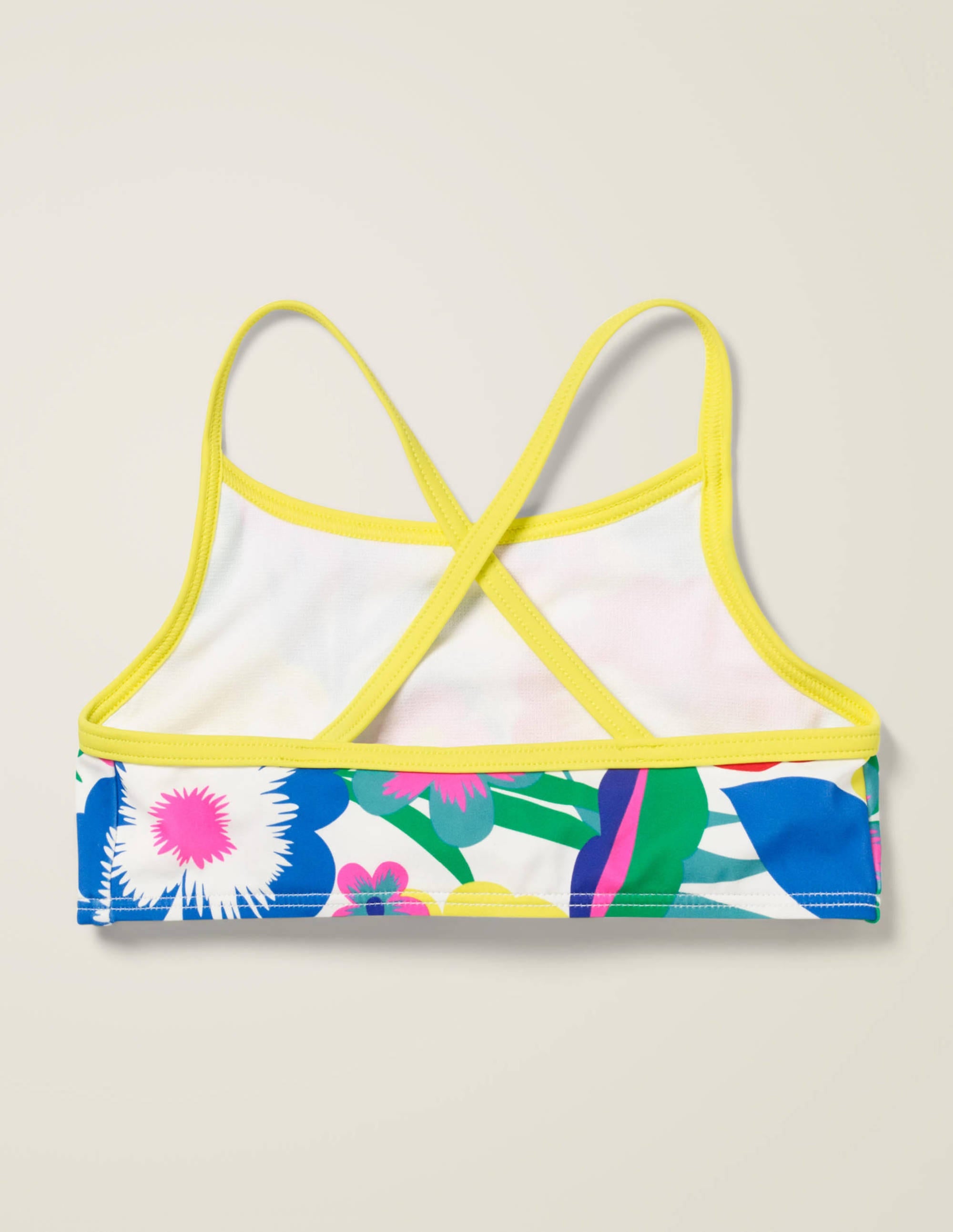Patterned Bikini Top-Multi Tropical Bloom - Image 2
