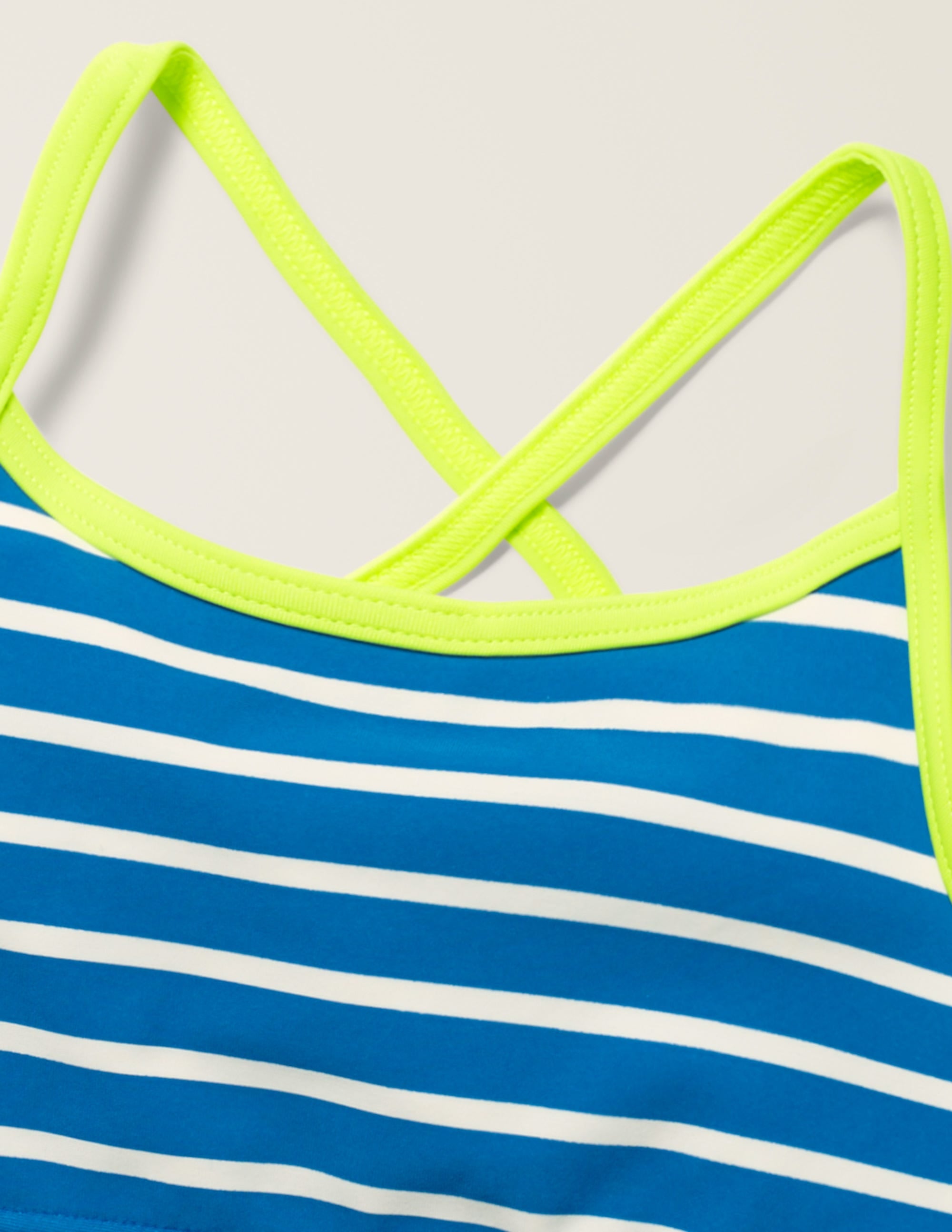 Patterned Bikini Top-Bold Blue/Ivory - Image 3