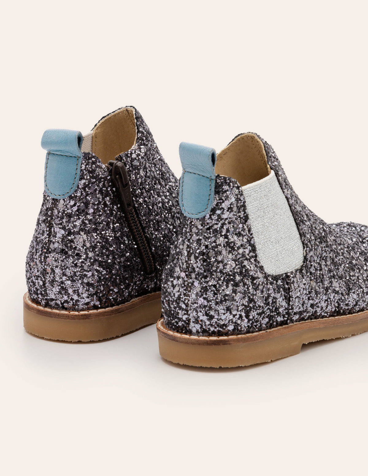 Leather Chelsea Boots-Mystic Metallic Glitter - Image 2