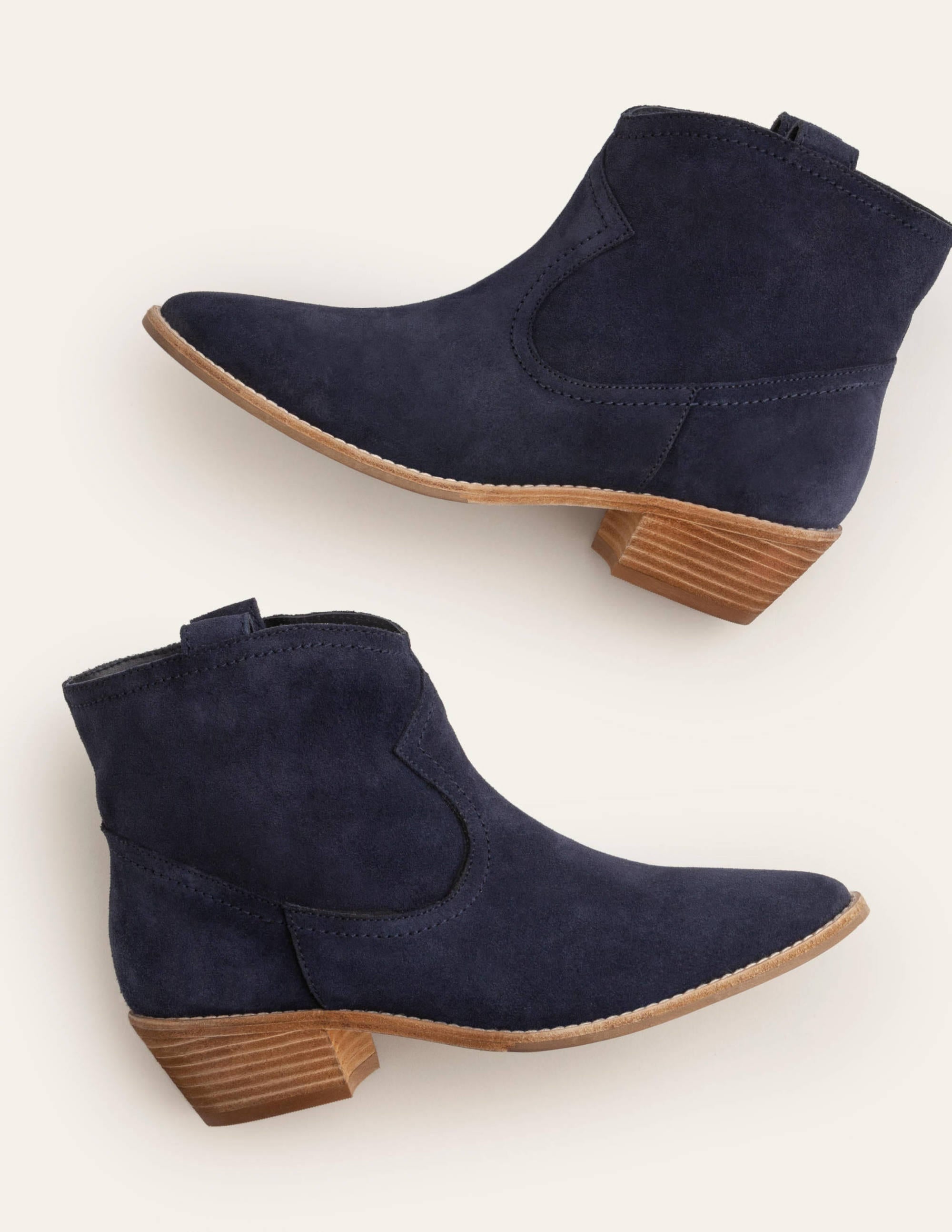 Allendale Ankle Boots-Navy - Image 1