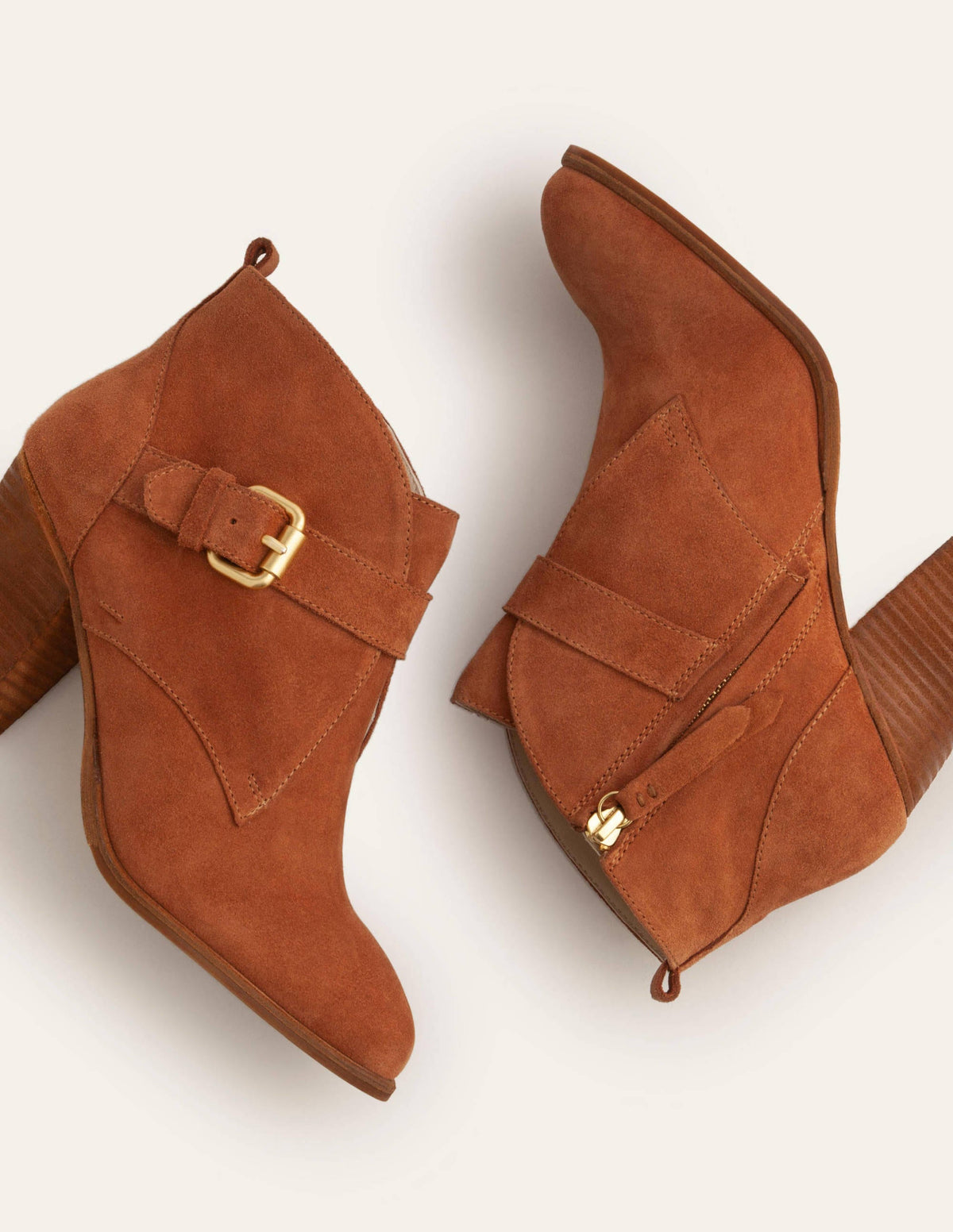 Carlisle Ankle Boots-Tan - Image 1