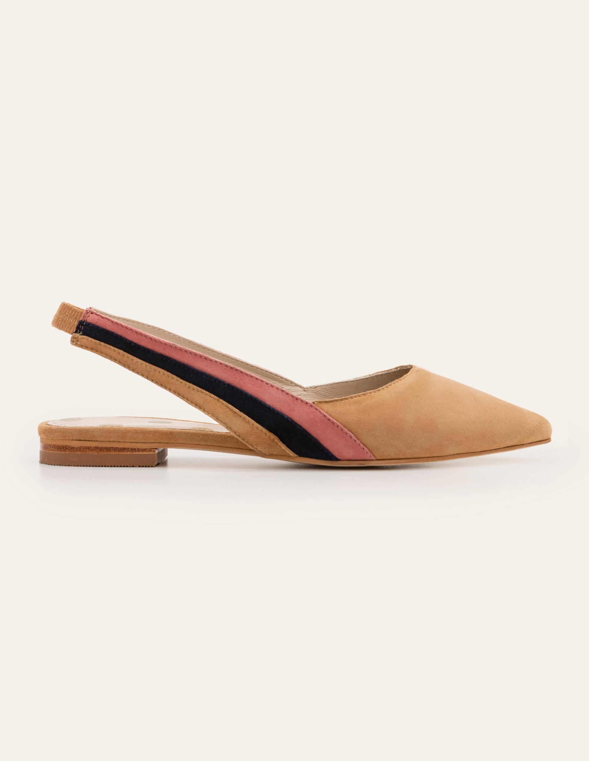 Louisa Flat Slingbacks-Camel Multi - Image 1