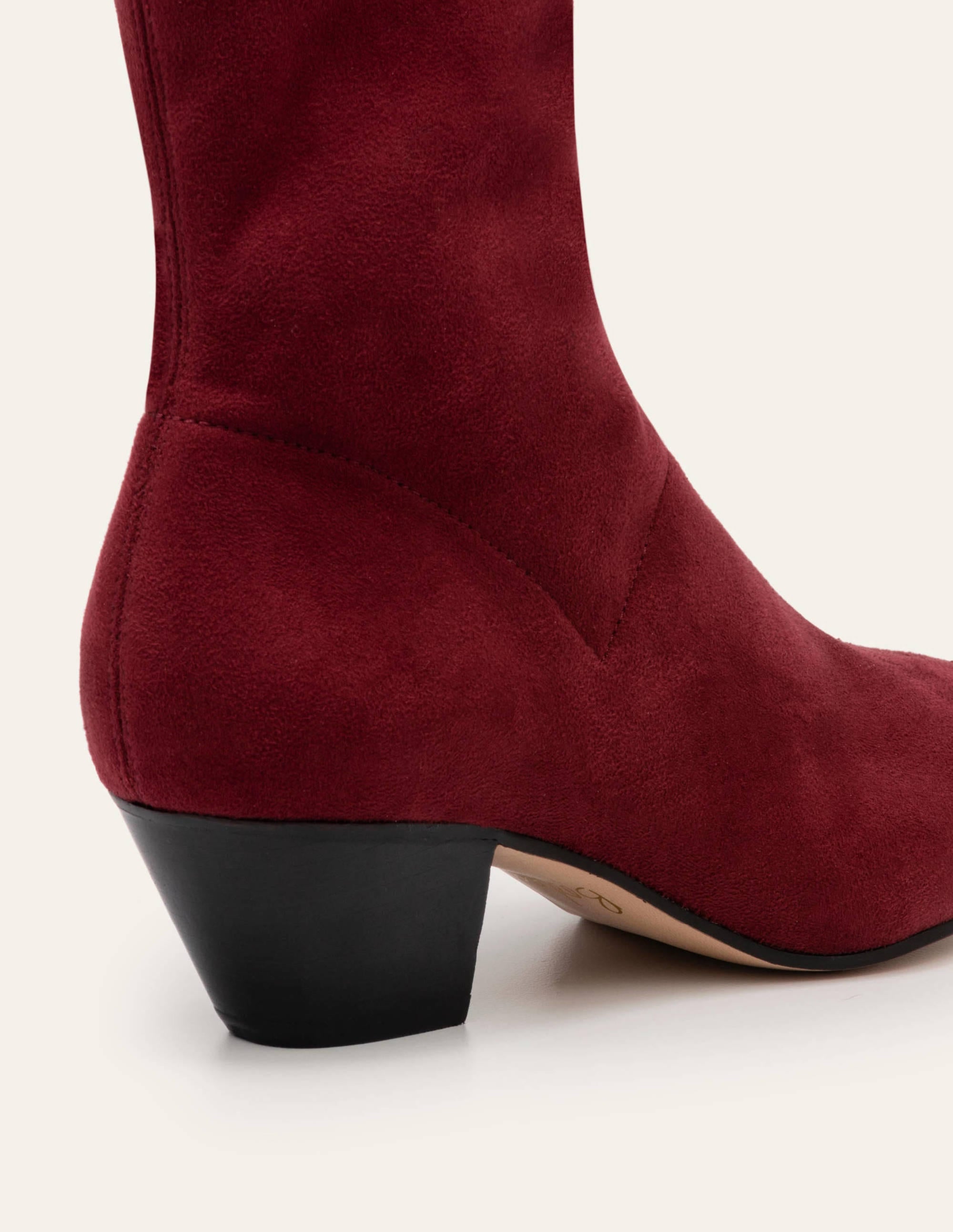 Western Stretch Boots-Maroon - Image 2