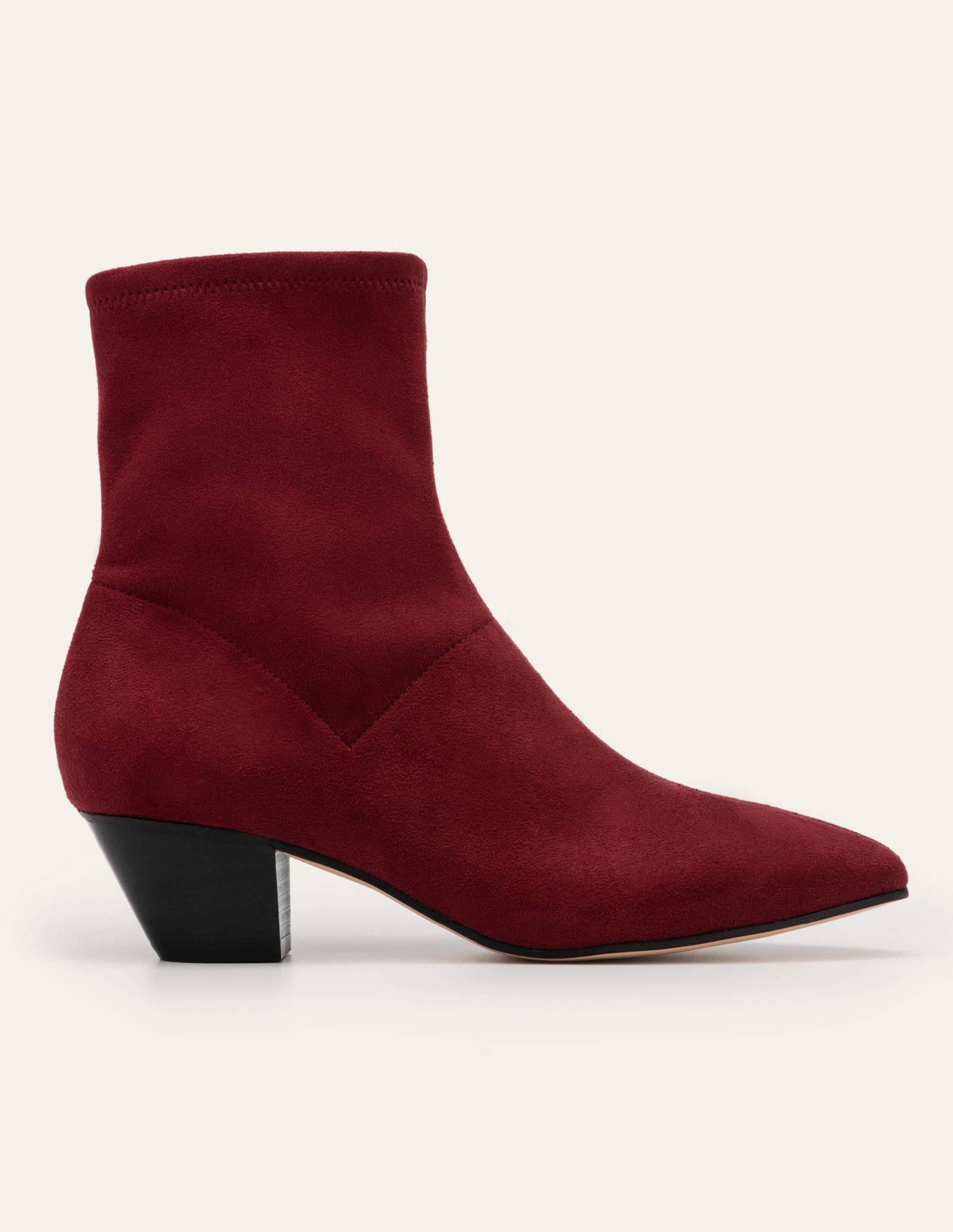 Western Stretch Boots-Maroon-3