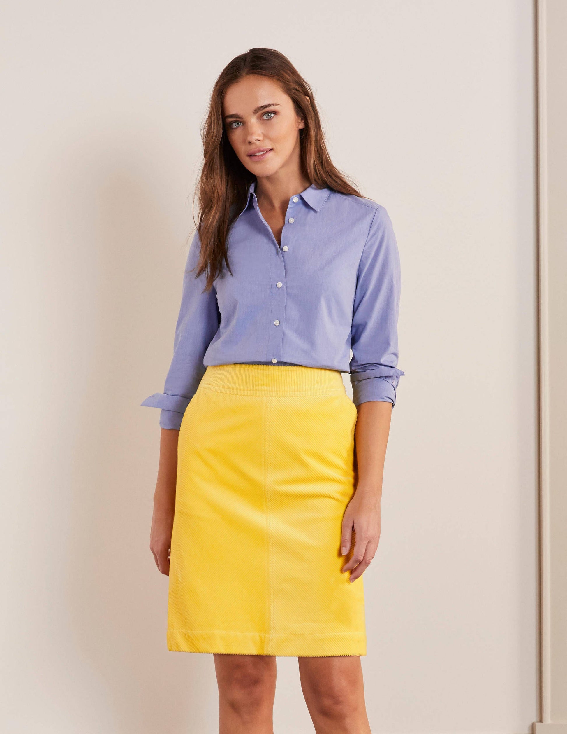 Beresford Mini Skirt-Maize Yellow-1
