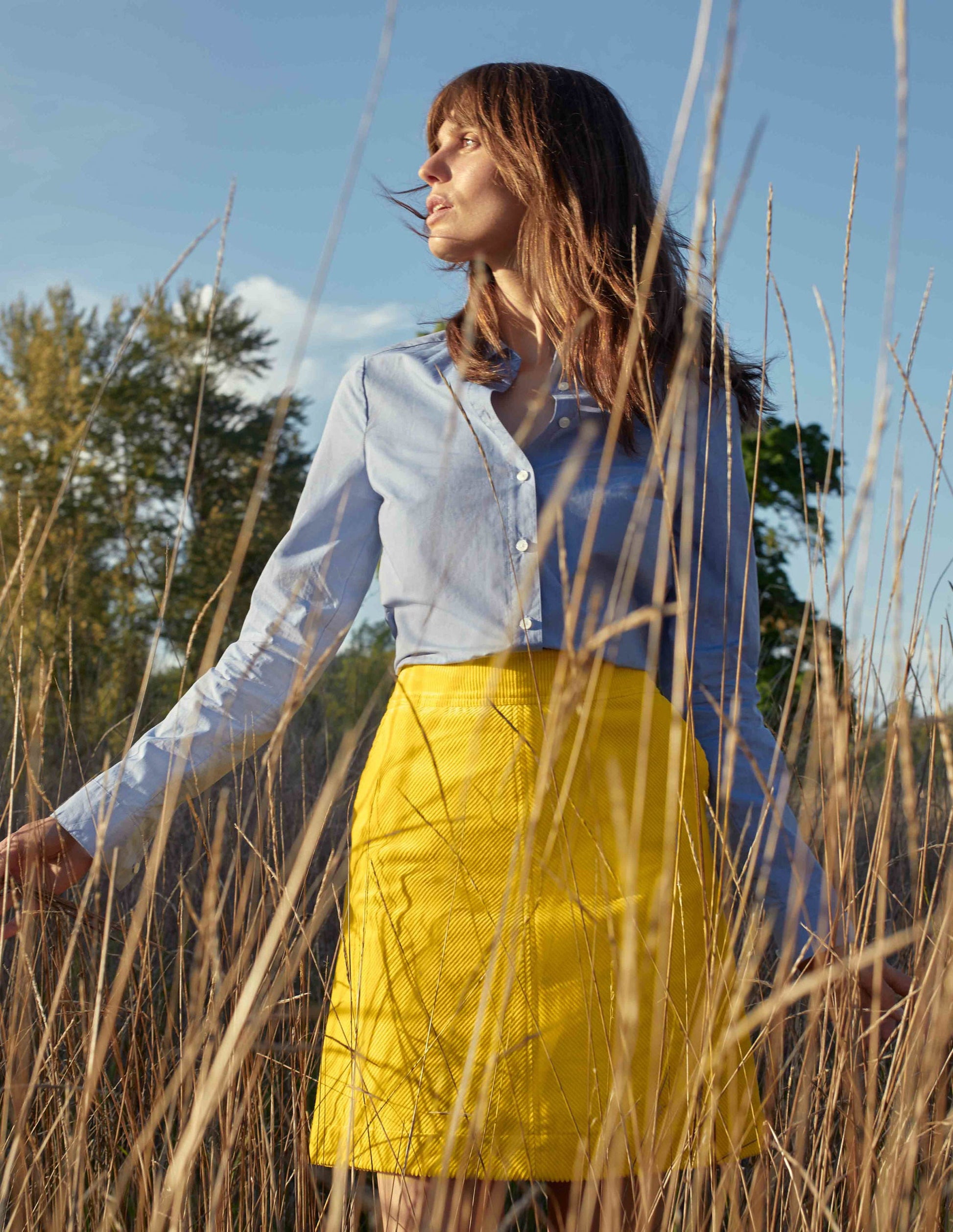 Beresford Mini Skirt-Maize Yellow-4