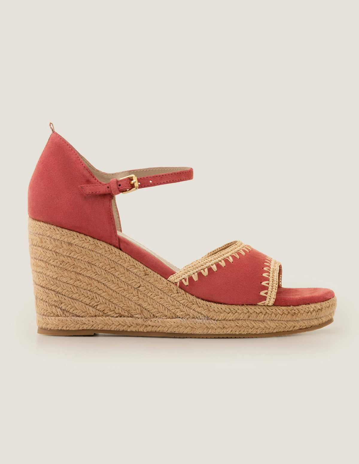 Layla Espadrille Wedges-Rouge - Image 2
