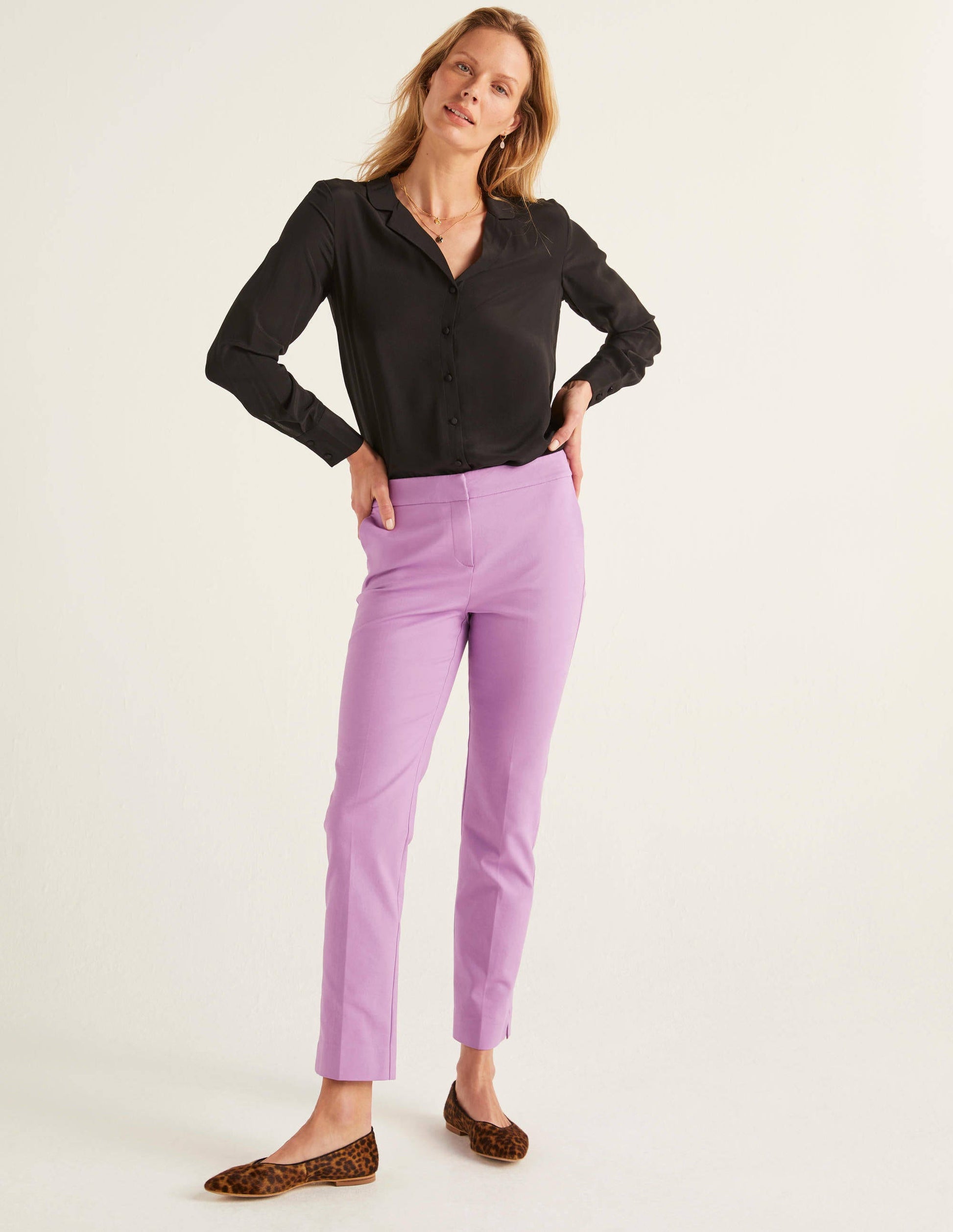 Tabitha Silk Shirt-Black-2
