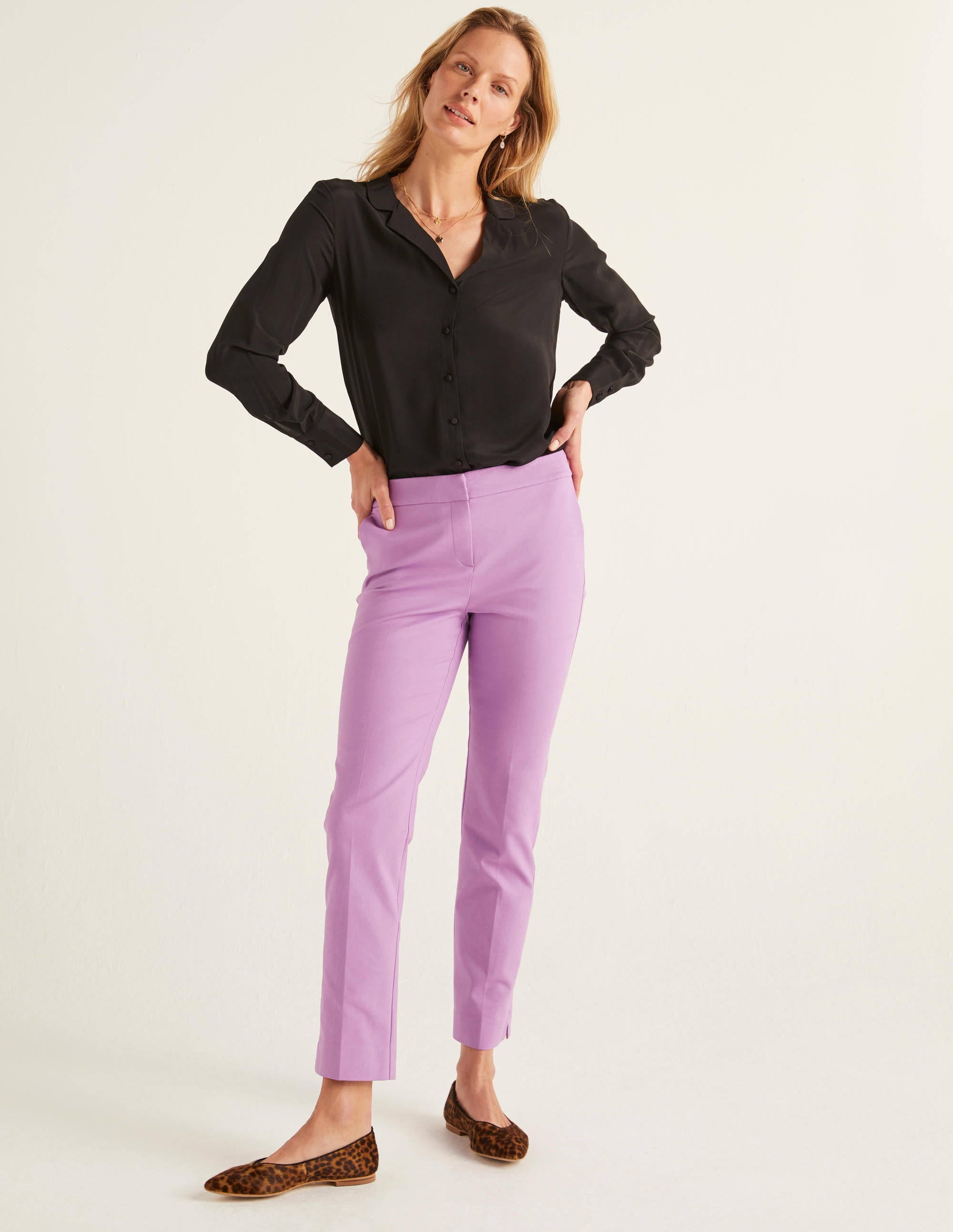 Tabitha Silk Shirt-Black - Image 2
