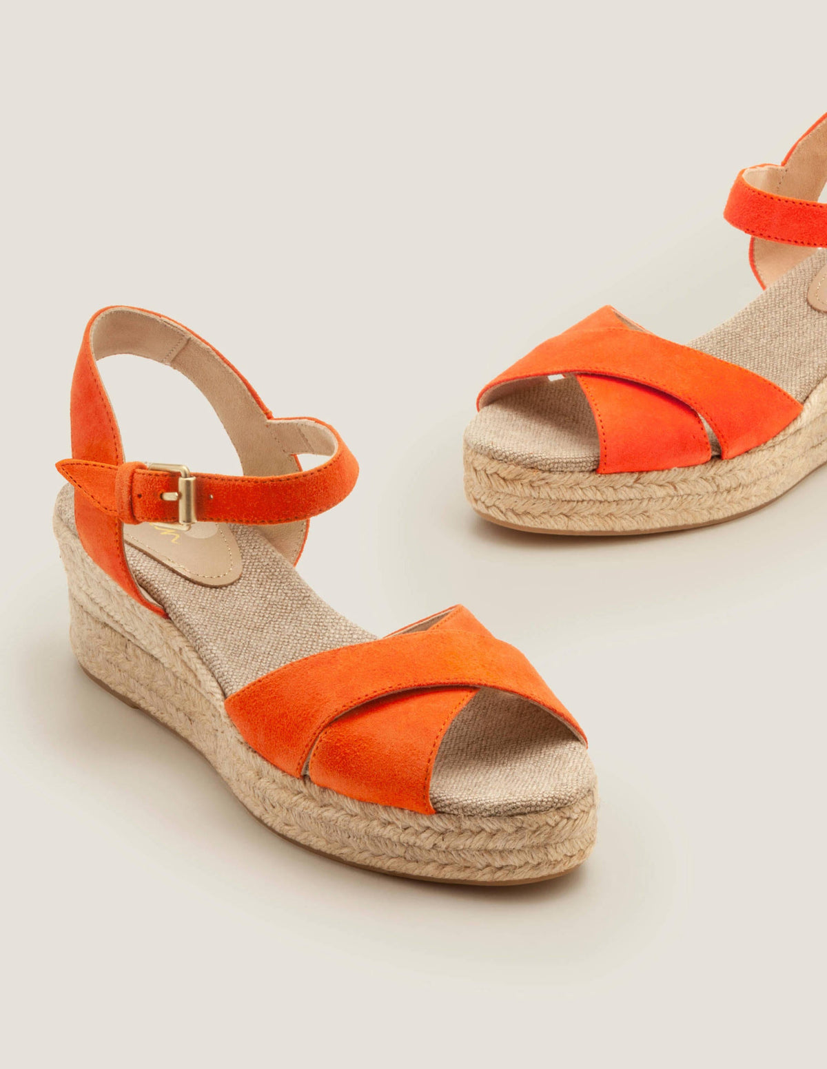 Jasmine Espadrille Wedges-Orange Sunset-1