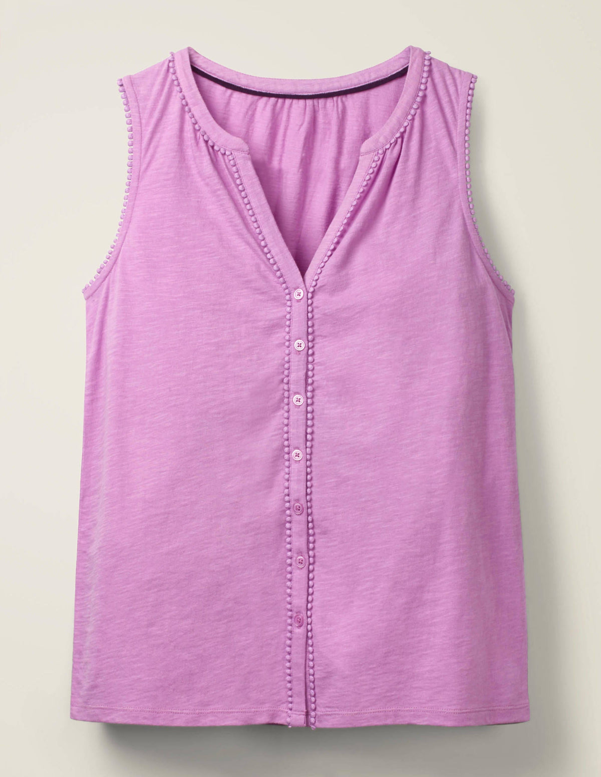 Dara Pompom Jersey Shirt-Lupin - Image 5