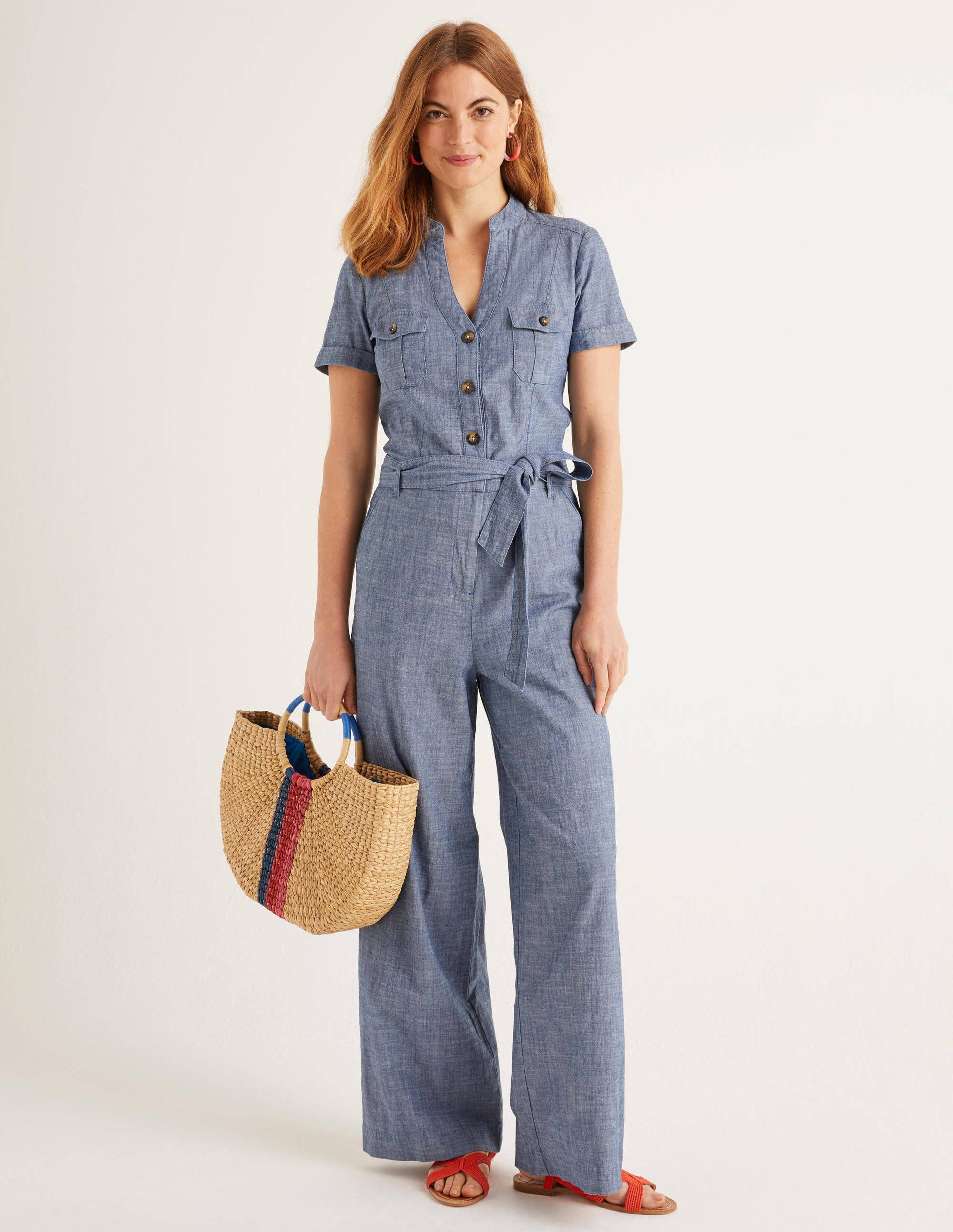 Cecily Jumpsuit-Chambray-2
