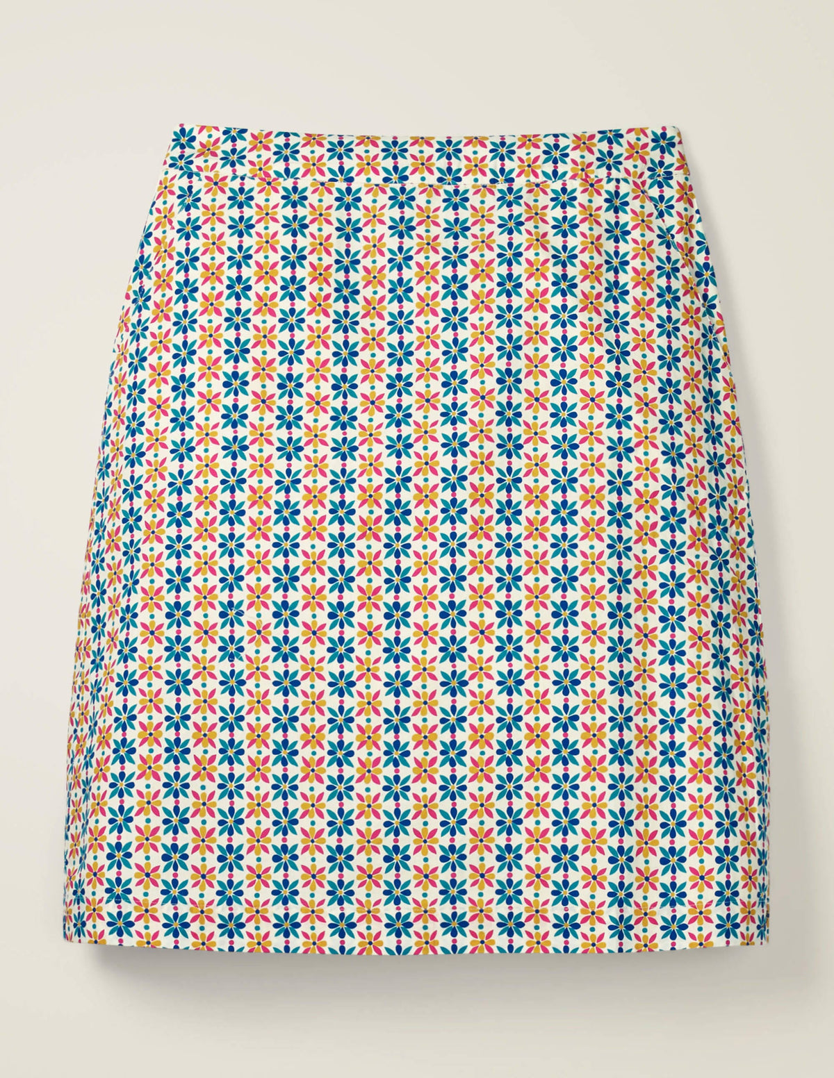 Francesca A-line Skirt-Ivory, Plumeria - Image 5