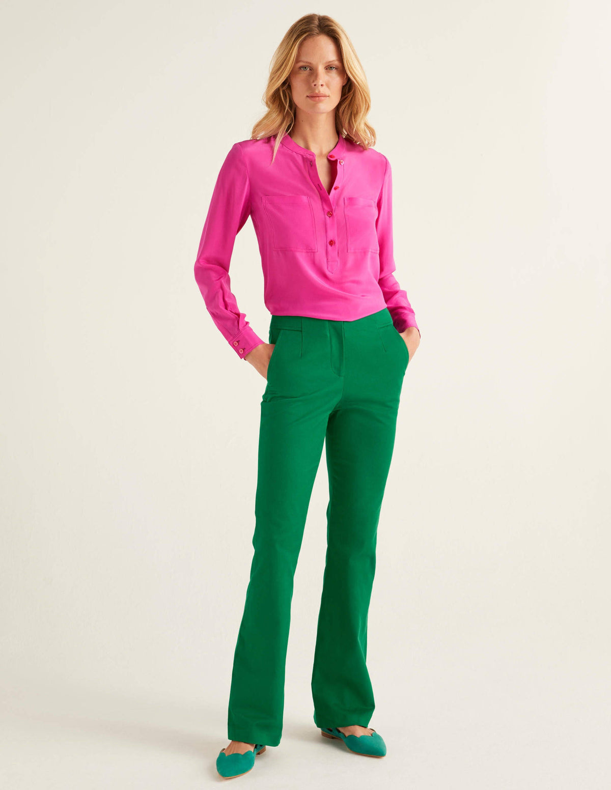 Westmoreland Bootcut Pants-Forest - Image 4