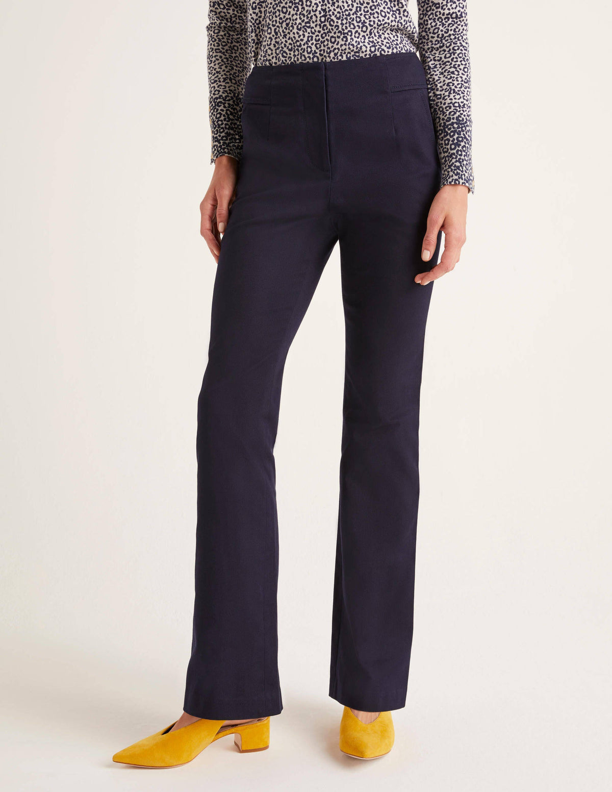 Westmoreland Bootcut Pants-Navy-1