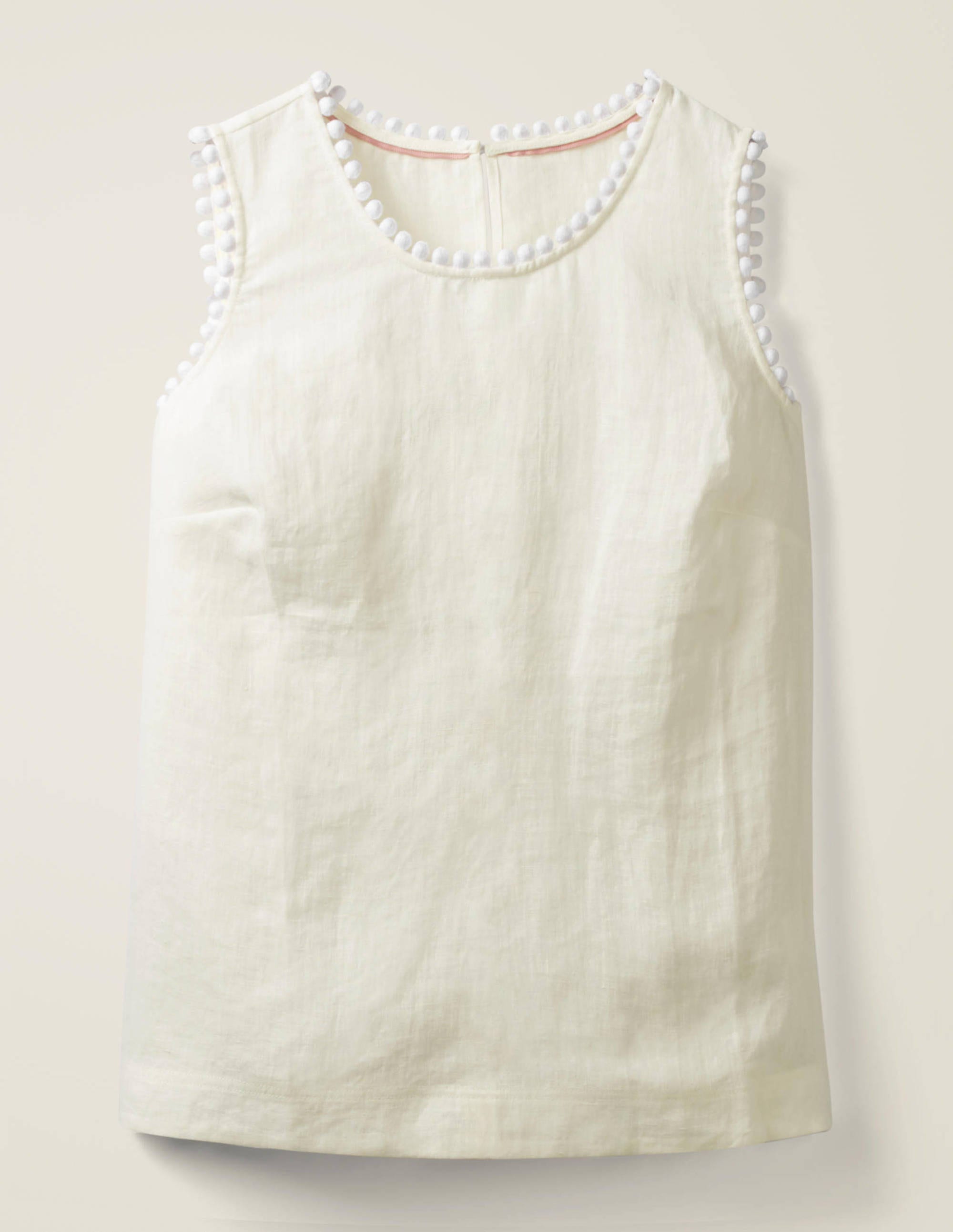 Romaine Linen Top-White - Image 4