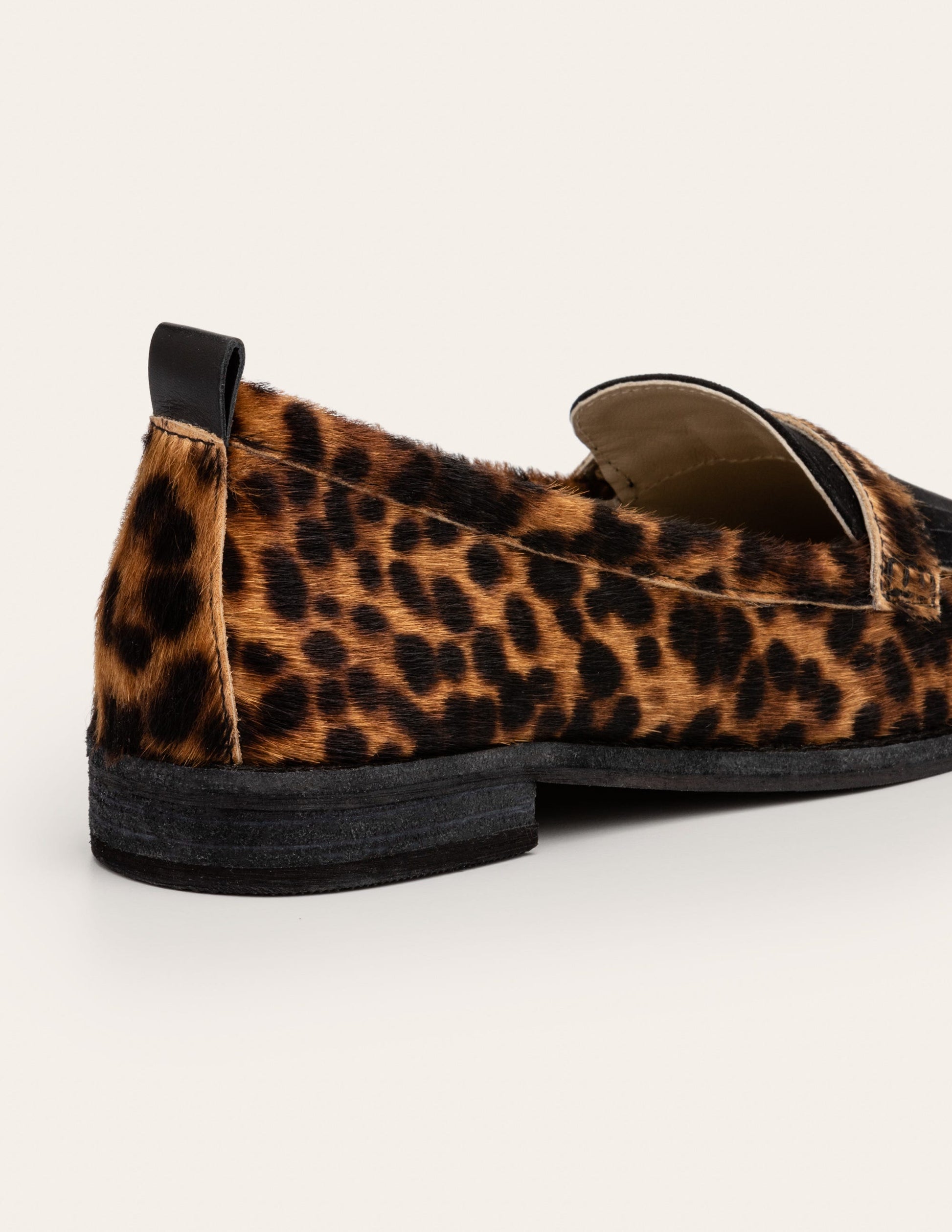 Aubrey Flexi Sole Loafers-Tan Leopard/Black-2