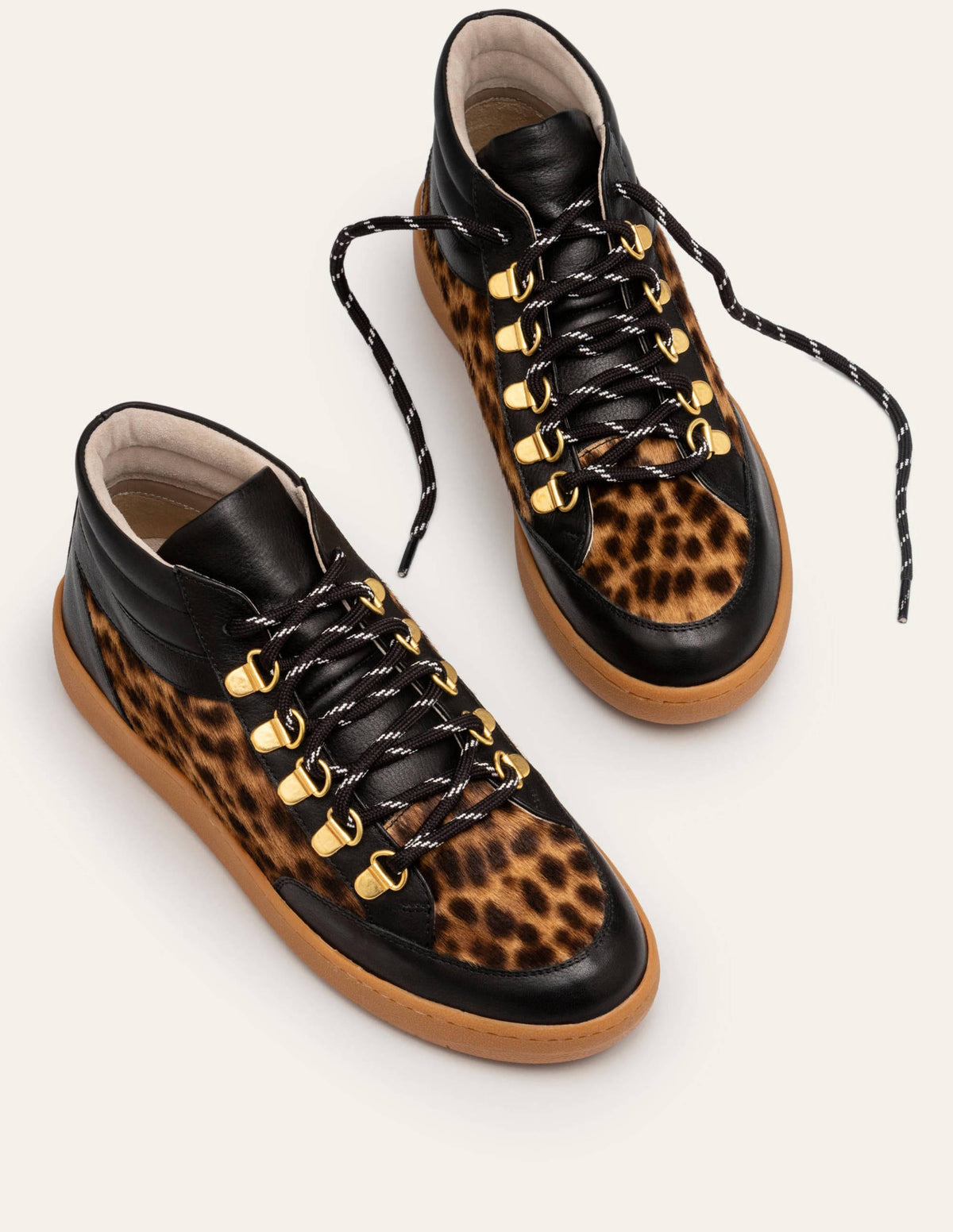 Anita Sneakers-Black/Tan Leopard - Image 1