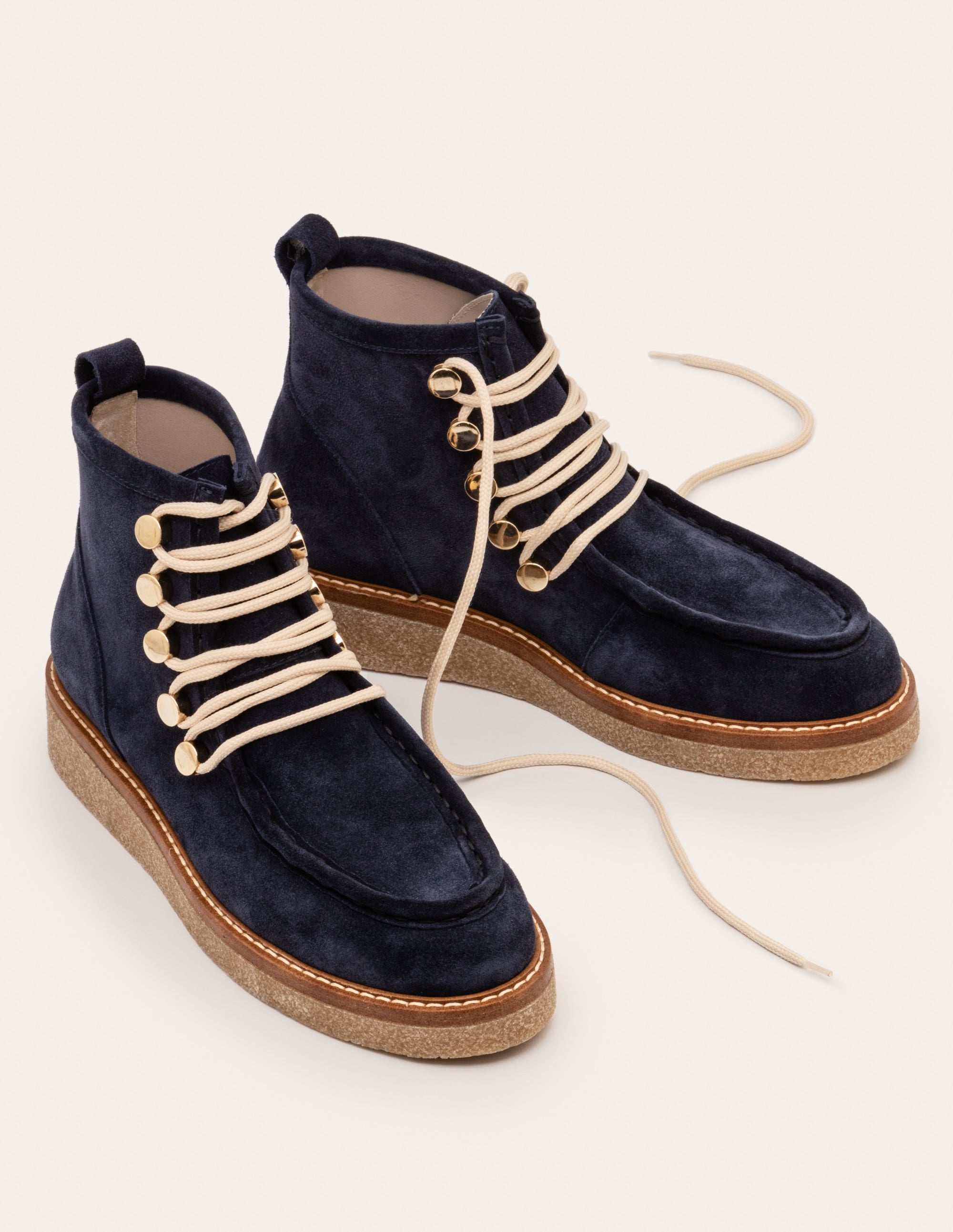 Gowrie Ankle Boots-Navy - Image 1
