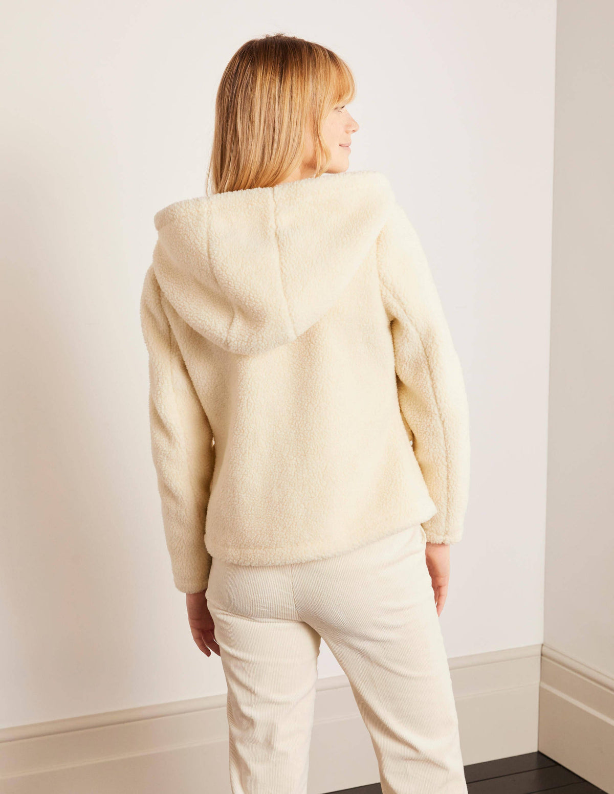Elgin Borg Jacket-Ecru - Image 3