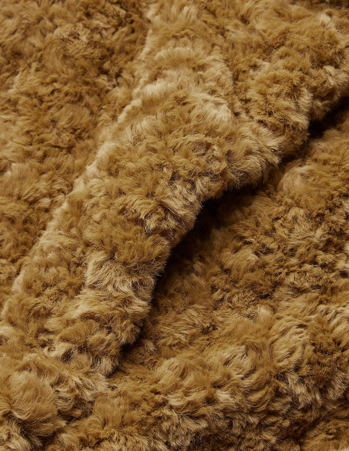 Haddon Faux Fur Vest-Camel-5