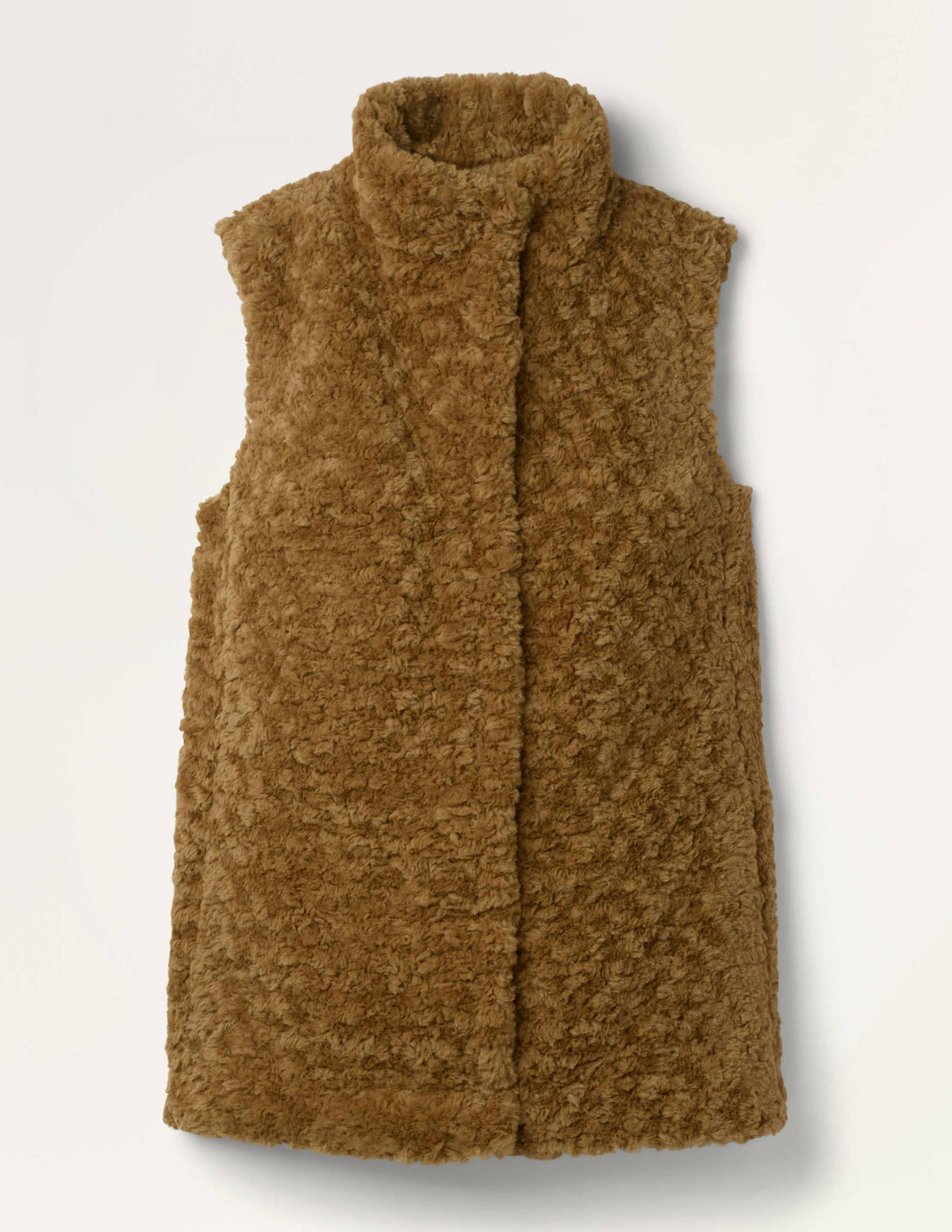 Haddon Faux Fur Vest-Camel - Image 6