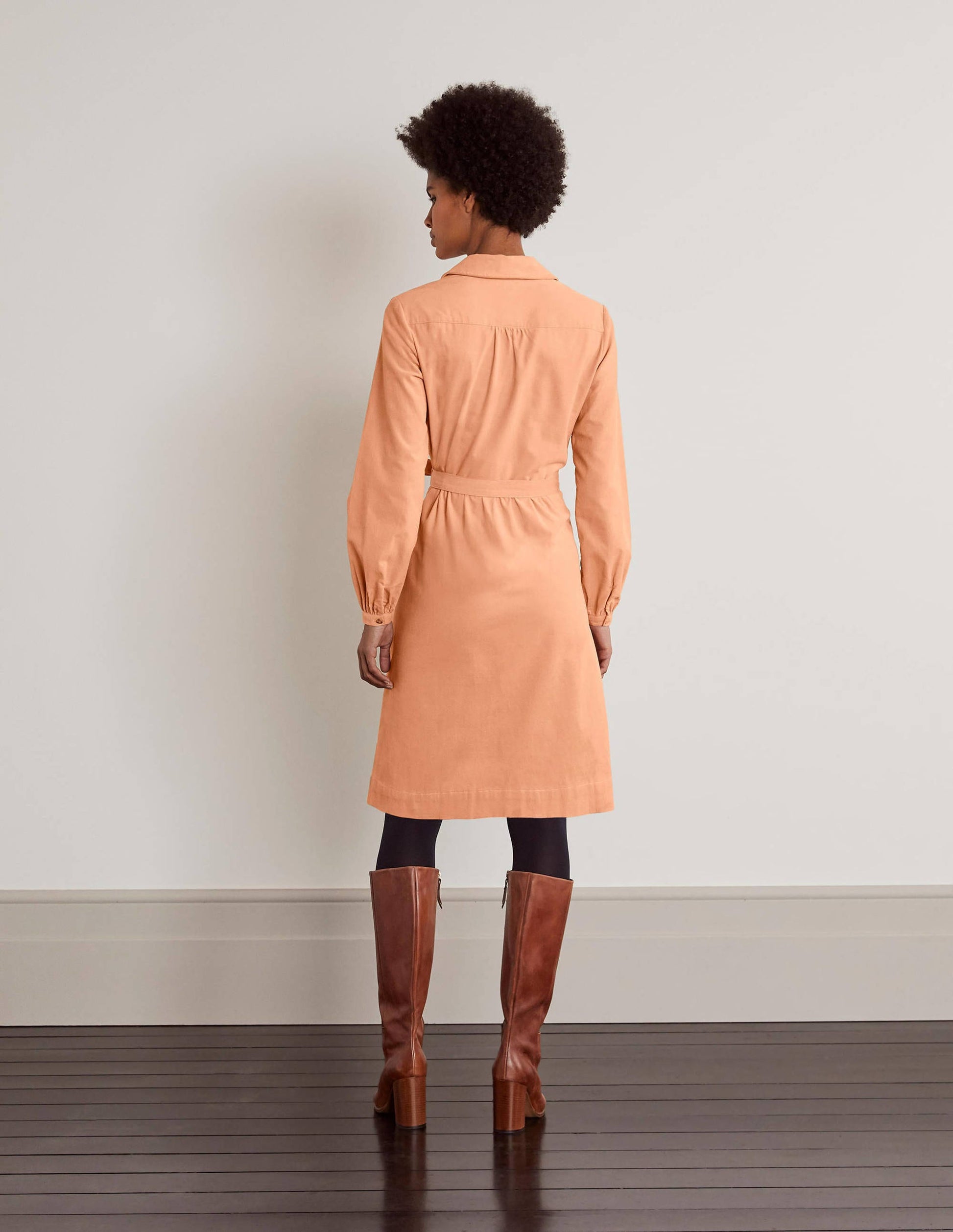 Olympia Shirt dress-Antique Pink-2
