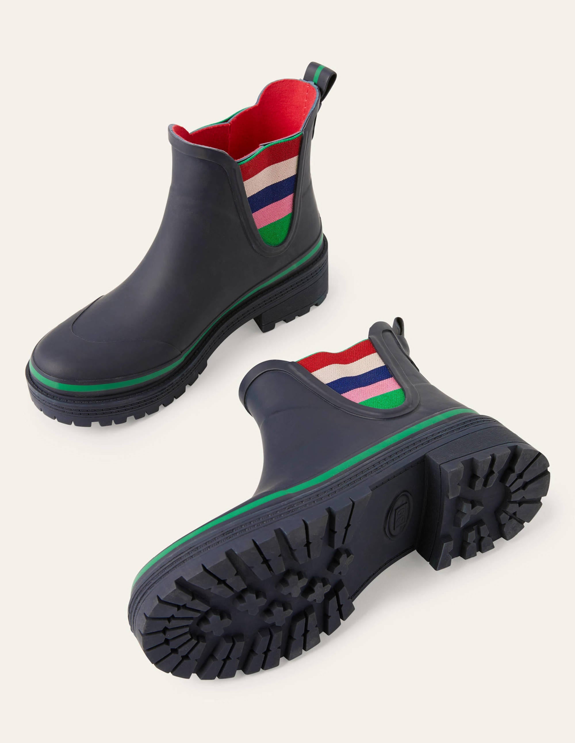 Bamburgh Wellington Boots-Navy - Image 3