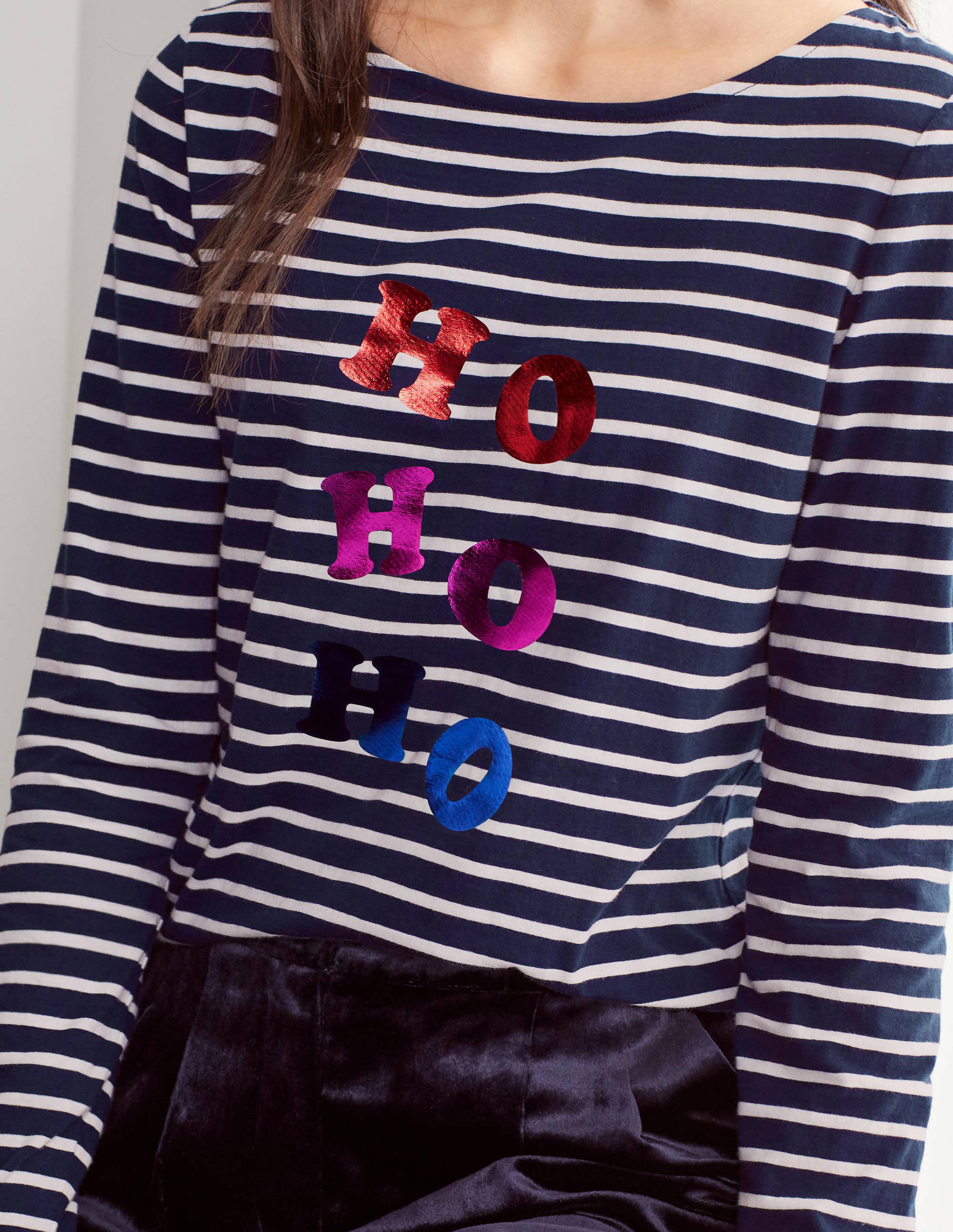 Christmas Breton-Metallic foil slogan - Image 4