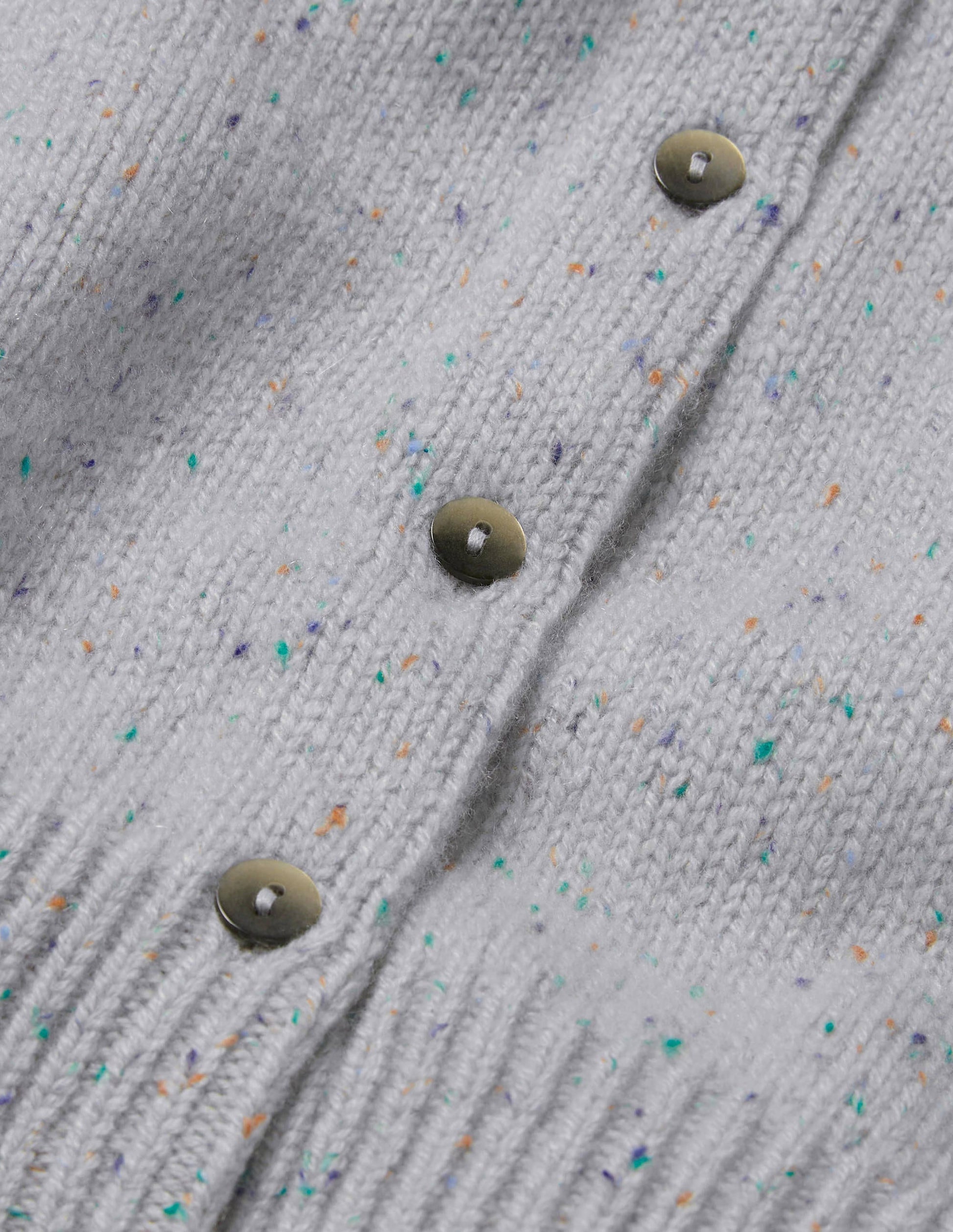 Beaufort Cashmere Cardigan-Winter Slate Nep-5