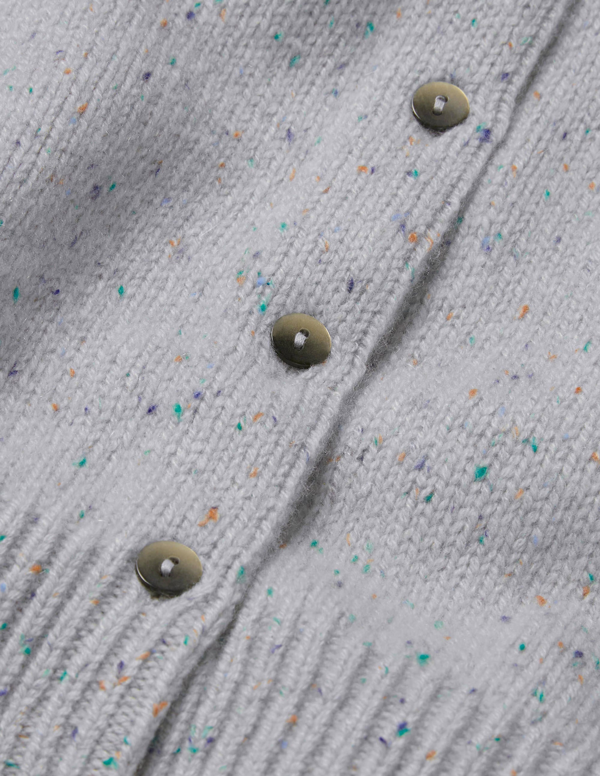 Beaufort Cashmere Cardigan-Winter Slate Nep - Image 5