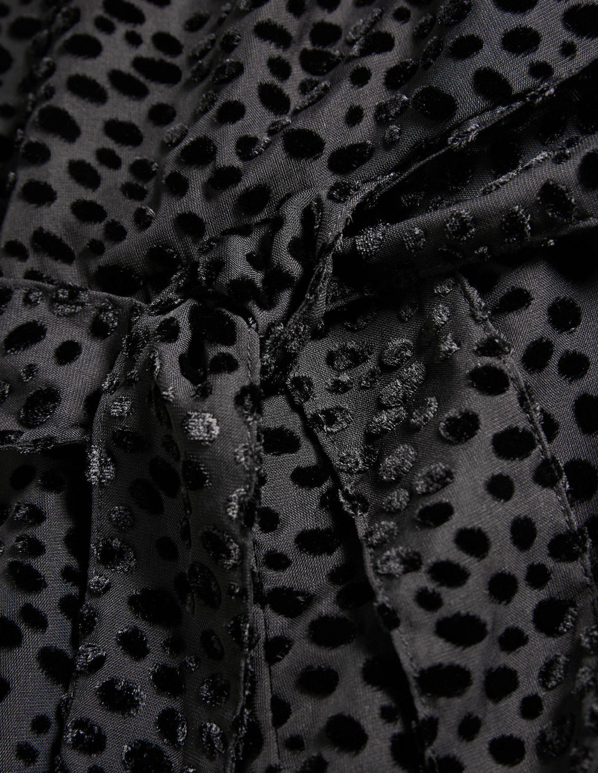 Devore Palazzo Jumpsuit-Black, Dalmatian Spot - Image 5