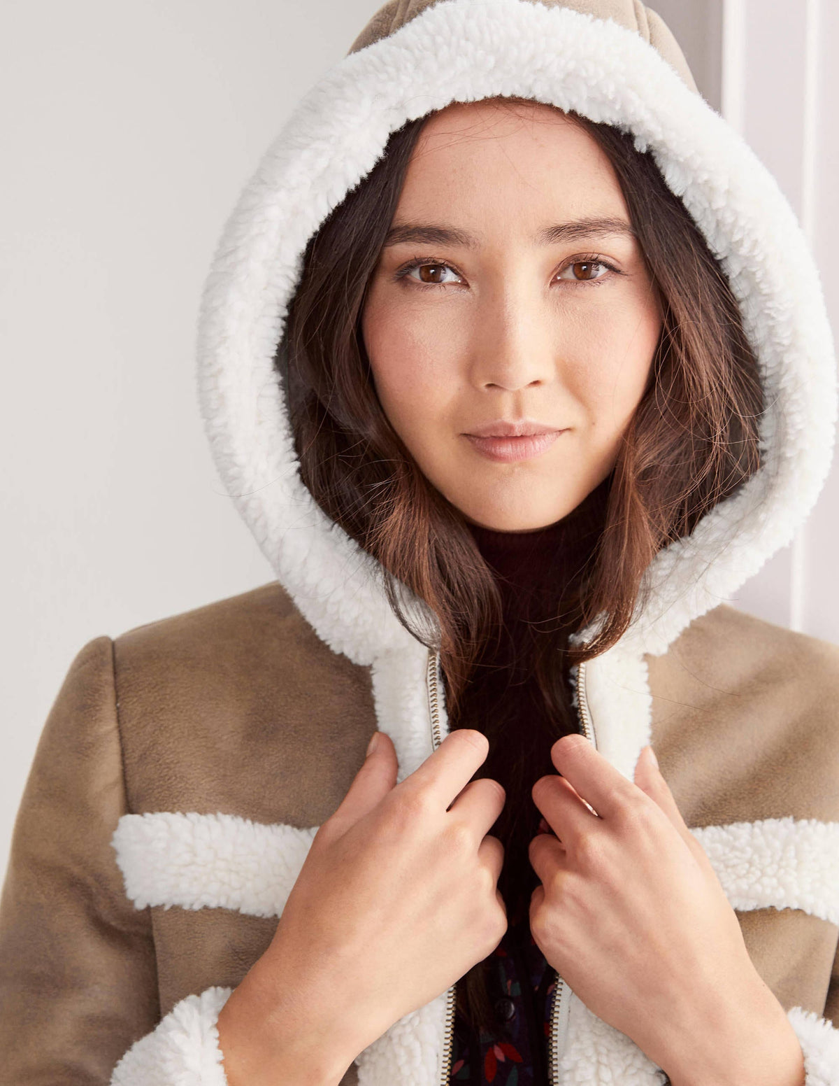Thurso Sherpa Jacket-Camel - Image 3