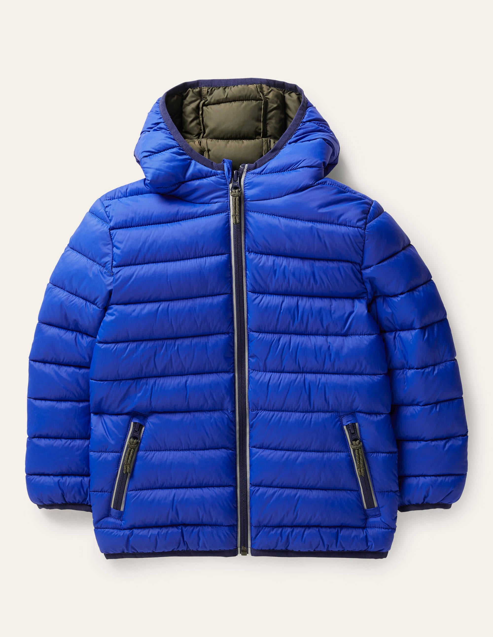 Cosy Pack-away Padded Jacket-Brilliant Blue - Image 1