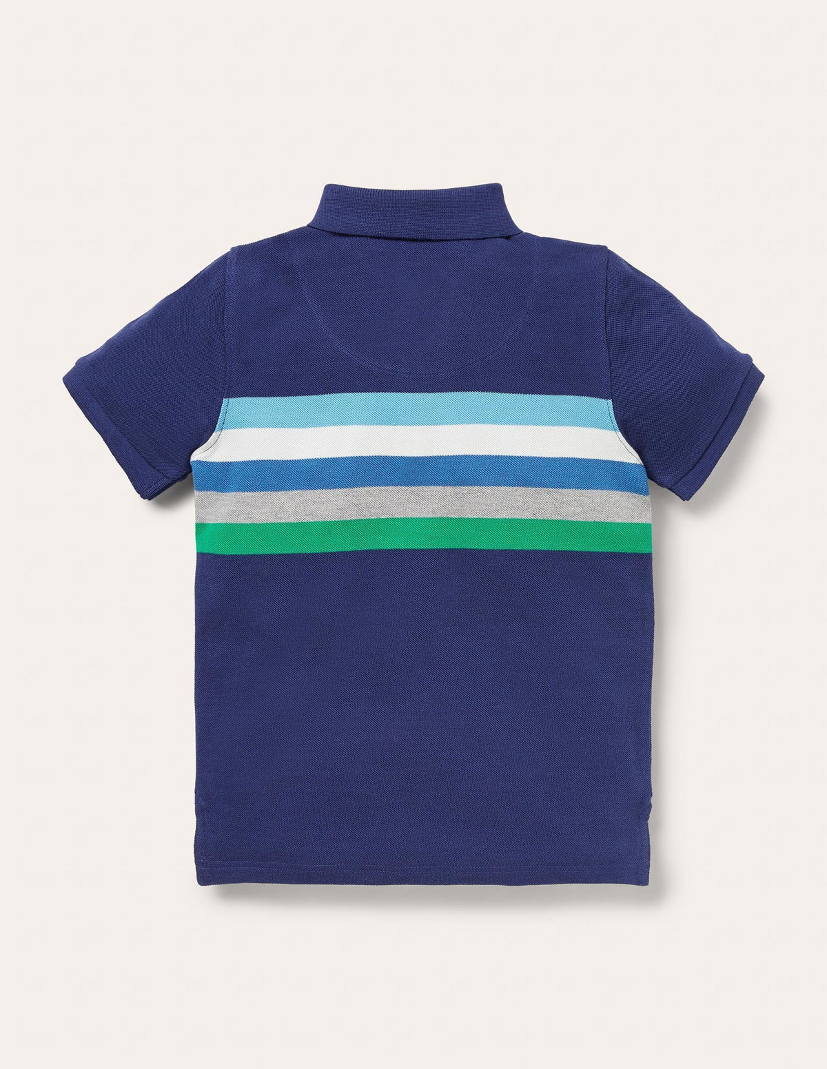 Piqué Polo Shirt-Starboard Blue/Multi-2