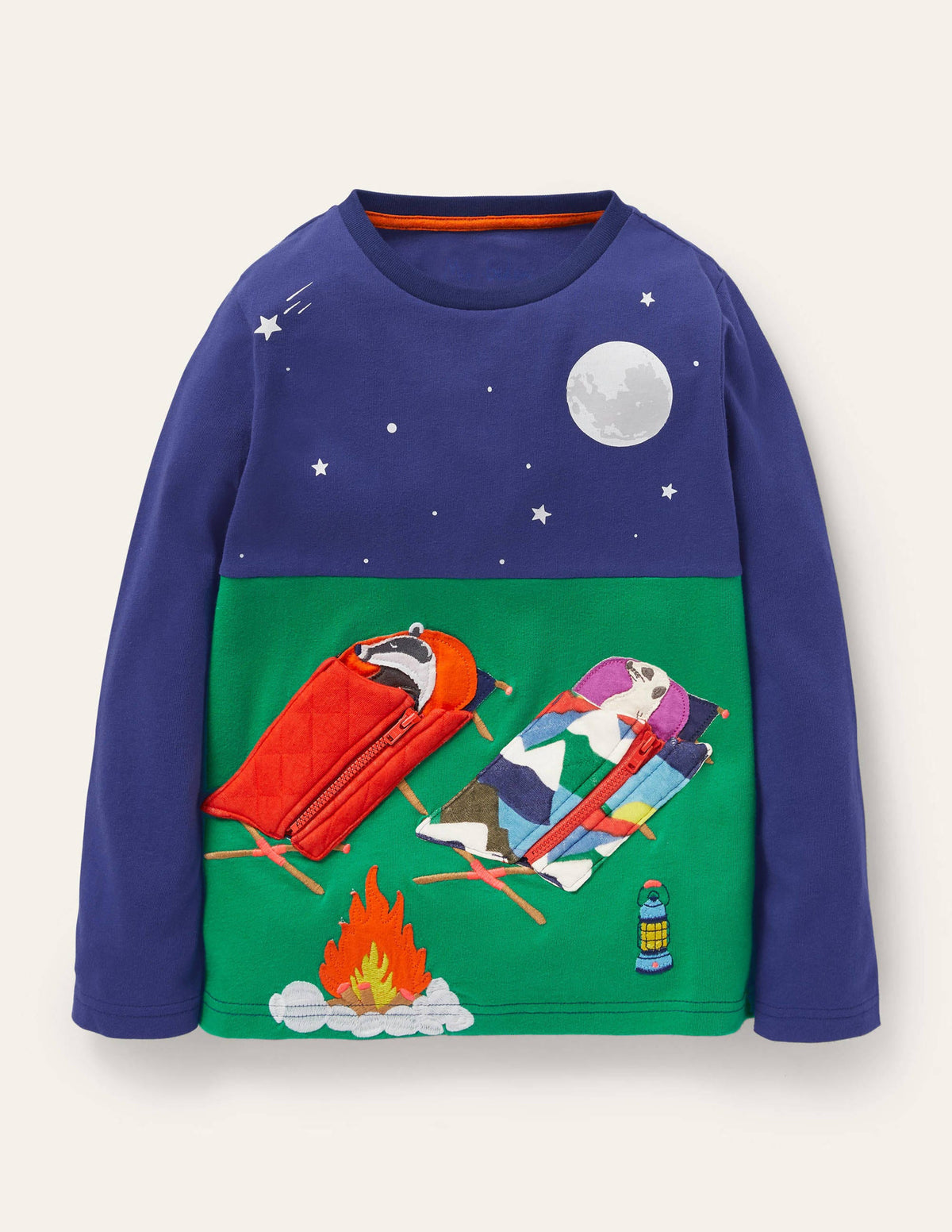 Lift-the-flap Scene T-shirt-Starboard Camping Animals-1