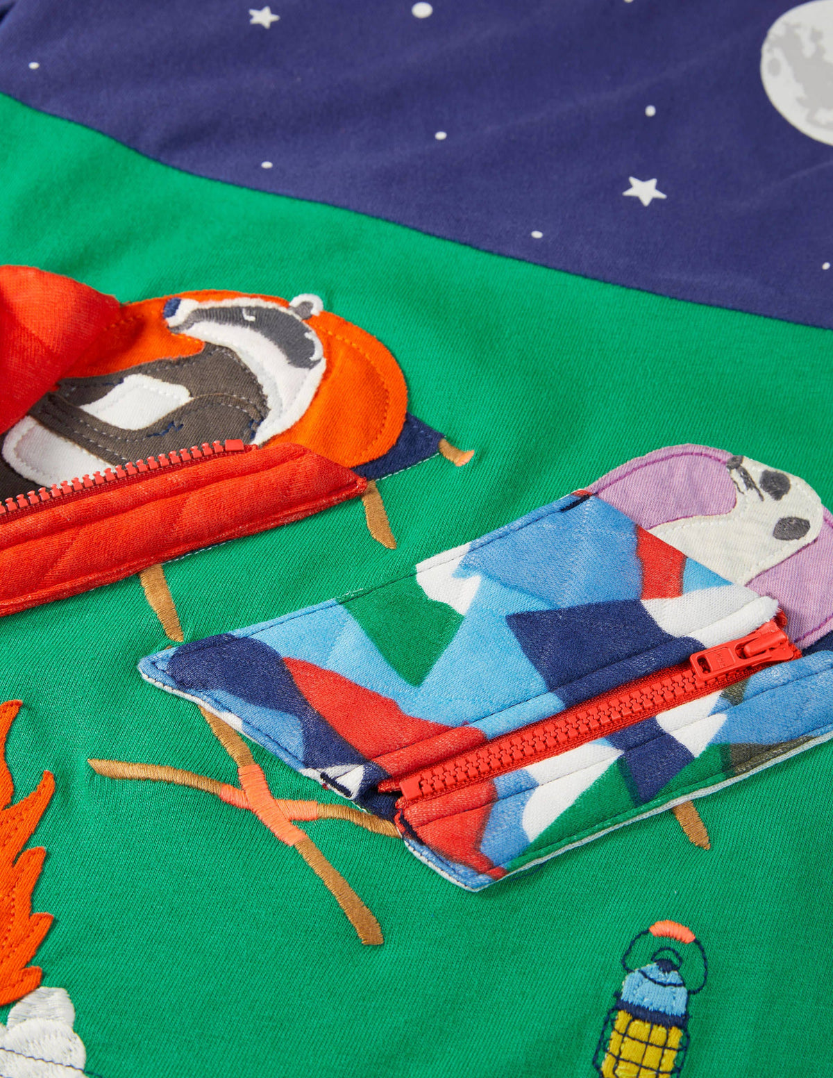 Lift-the-flap Scene T-shirt-Starboard Camping Animals - Image 3