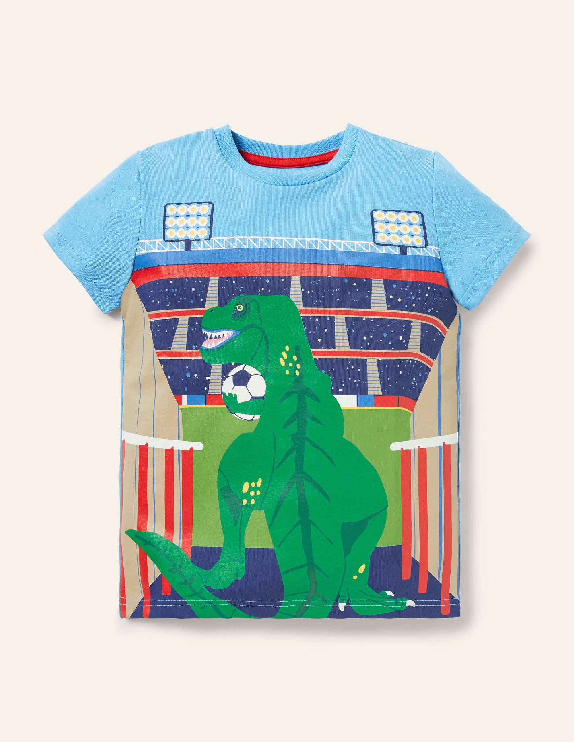 Graphic Scene T-shirt-Surfboard Blue Stadium - Image 1