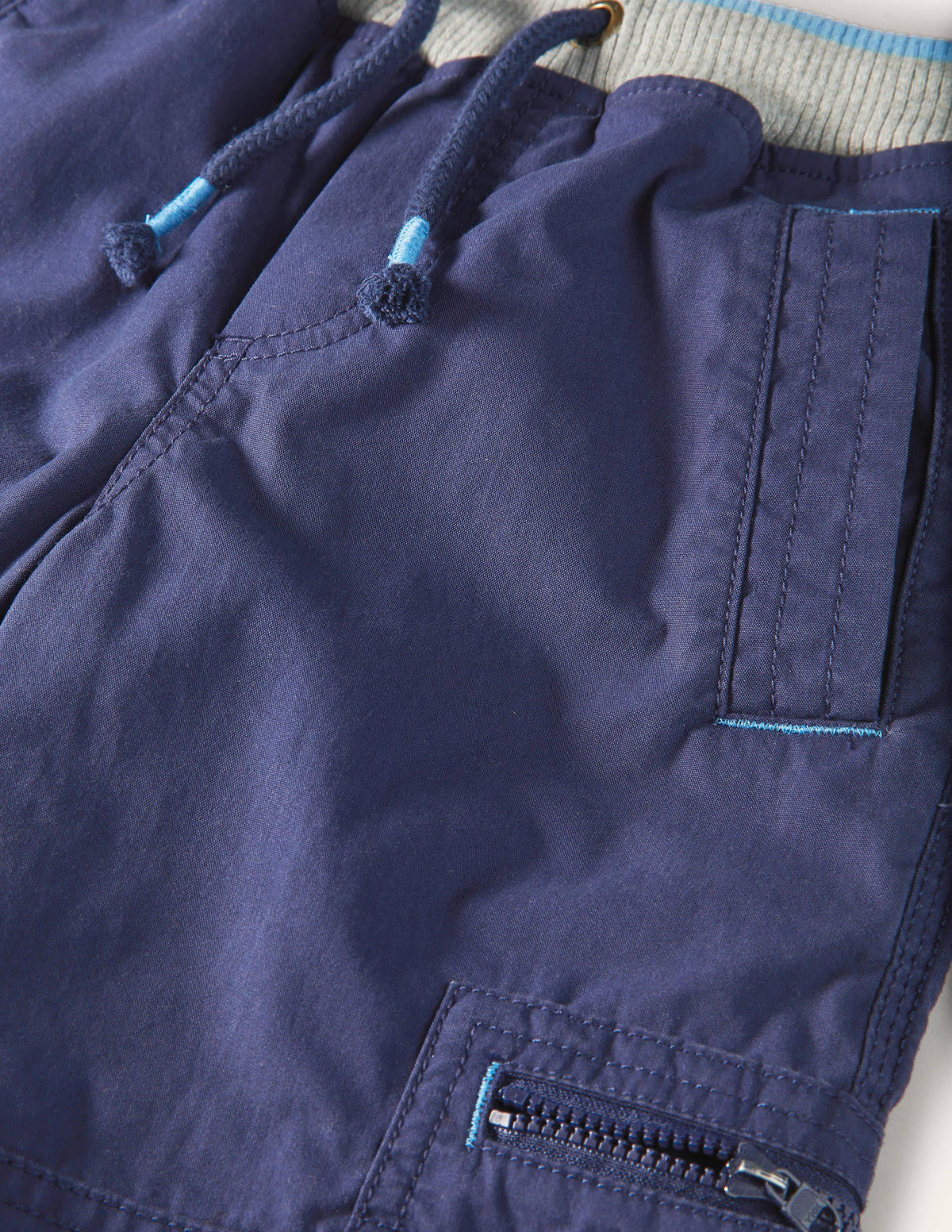 Cosy Lined Cargo Pants-College Navy-3