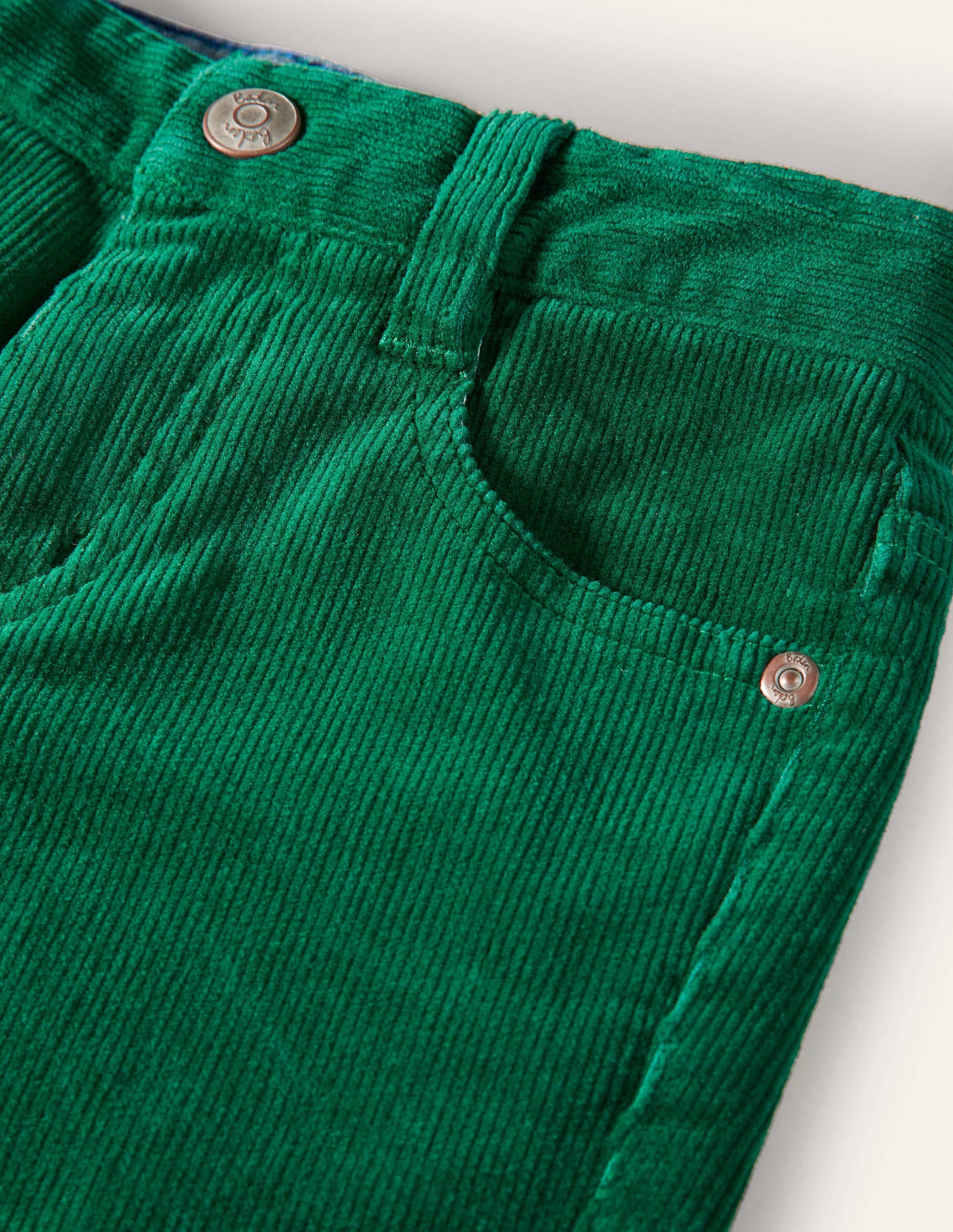 Slim Cord Stretch Pants-Forest Green - Image 3