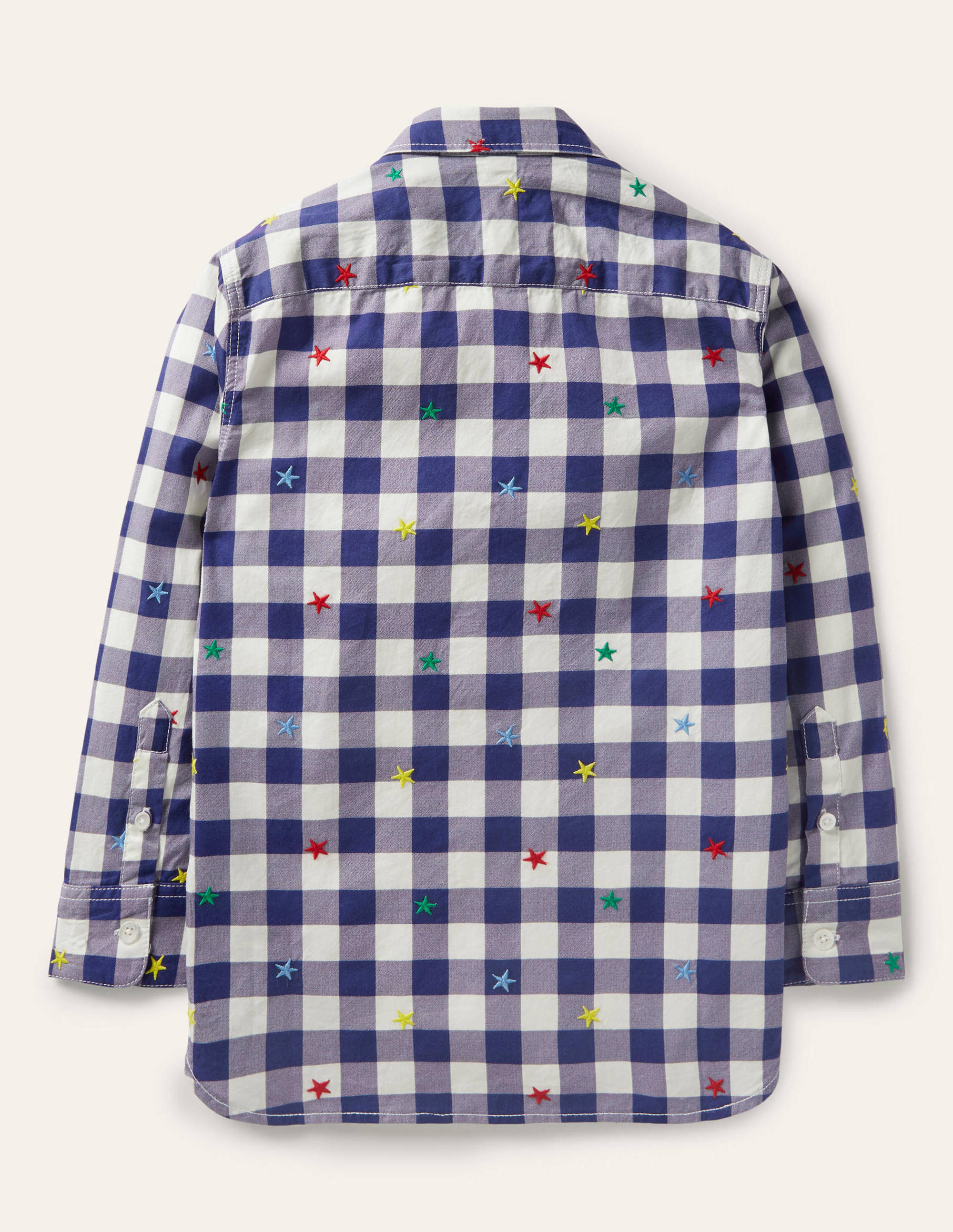 Casual Twill Shirt-Navy/Ivory Rainbow Star - Image 2