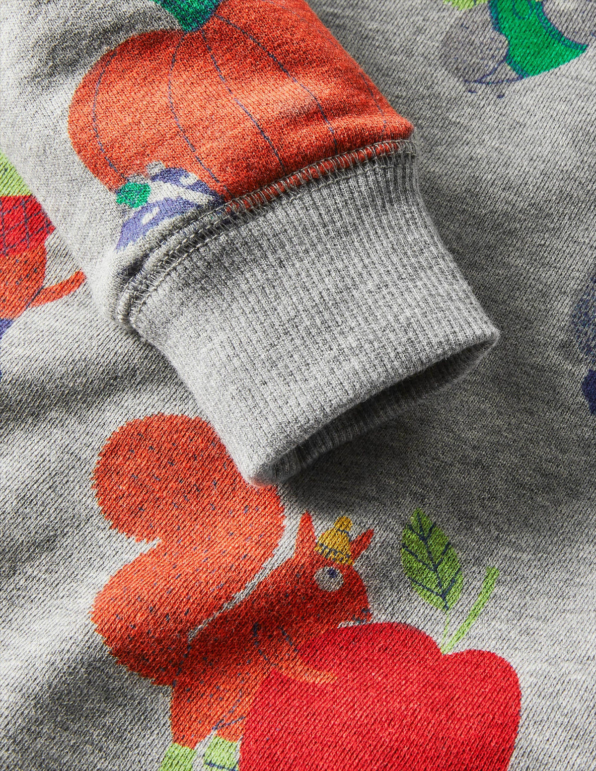 Printed Sweatshirt-Grey Marl Bonkers Conkers - Image 3