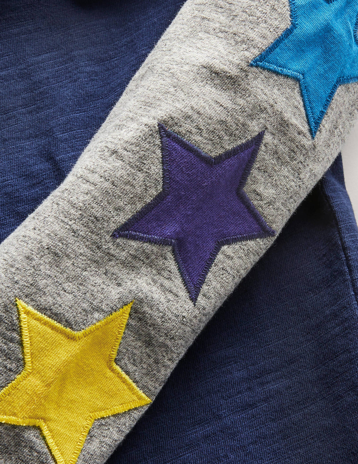 Raglan T-Shirt-Starboard Blue/Grey Marl Star - Image 2