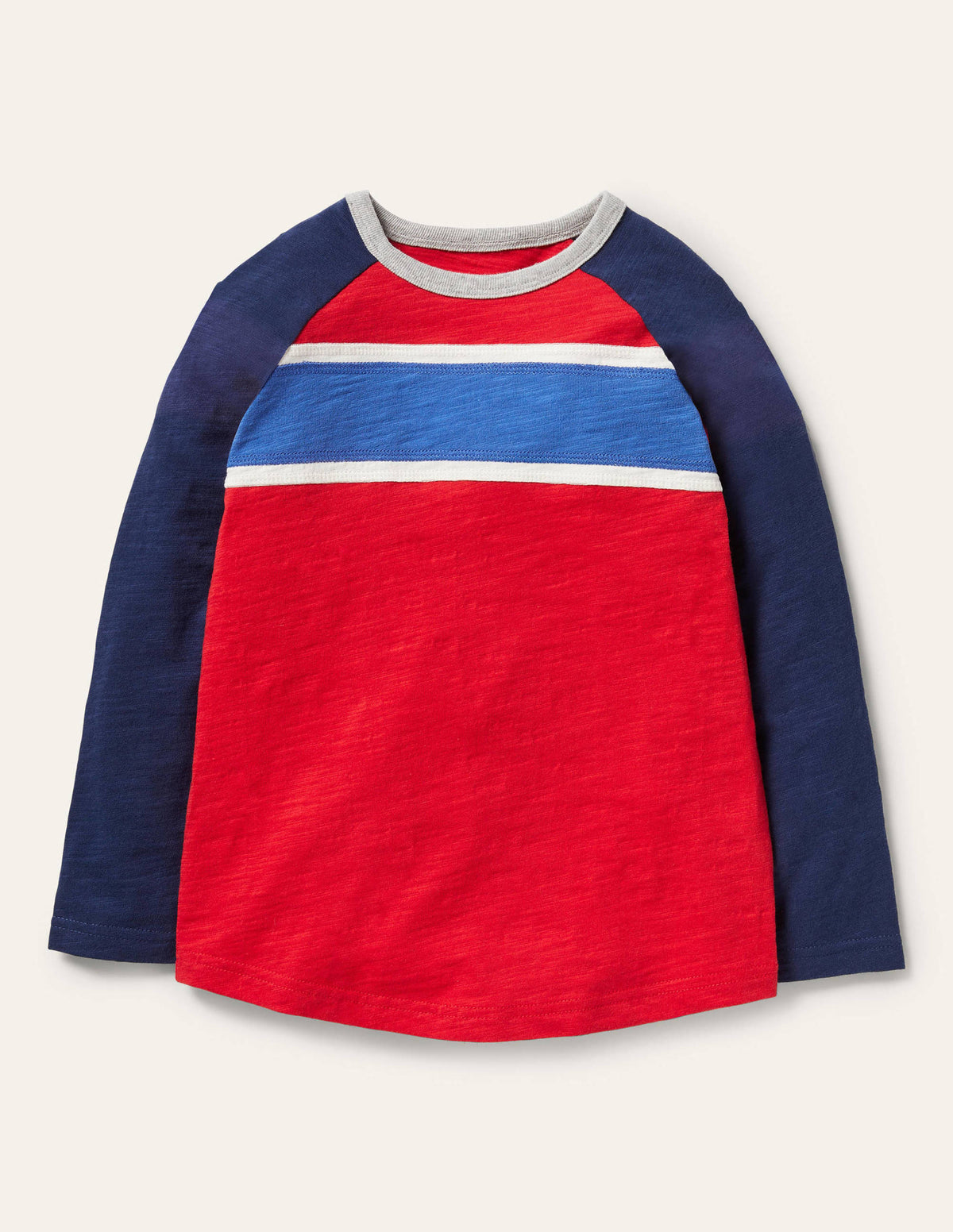 Raglan T-Shirt-Rocket Red/Starboard Blue-1
