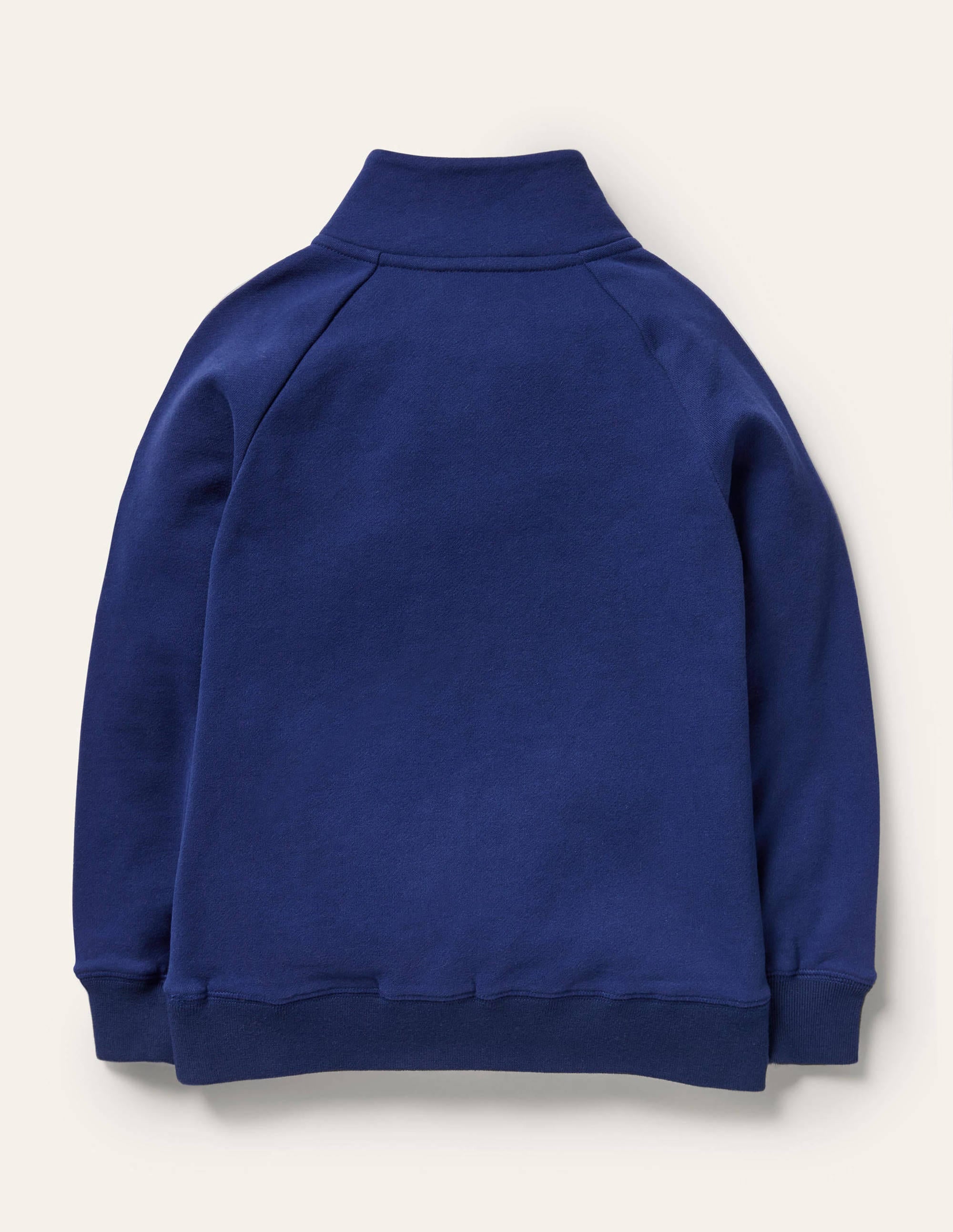 Cosy Appliqué Half-zip Sweater-Starboard Blue Space - Image 2